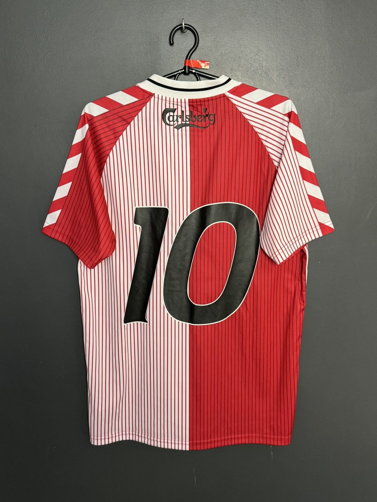 Hummel Denmark National Team 1986 Home Retro Football Jersey Shirt Size US M / EU 48-50 / 2 - 2 Thumbnail
