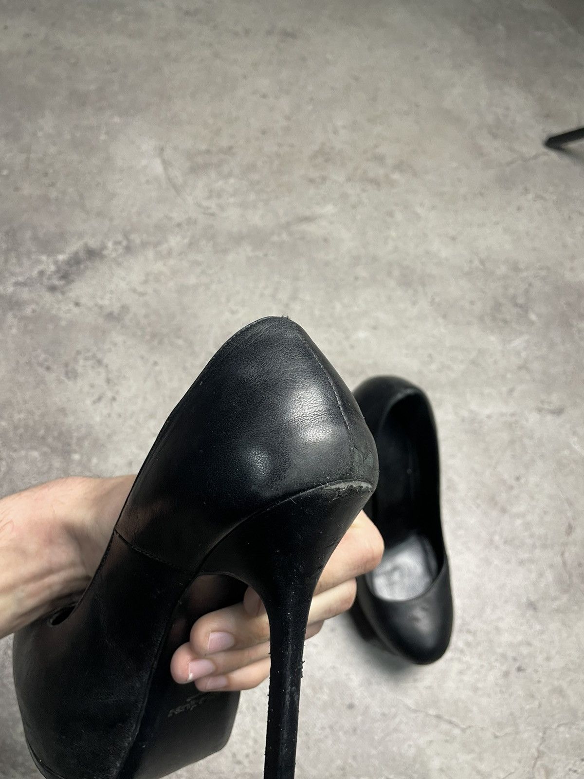 Yves Saint Laurent Yves Saint Laurent Heels 38 Black Size US 8 / IT 38 - 6 Thumbnail