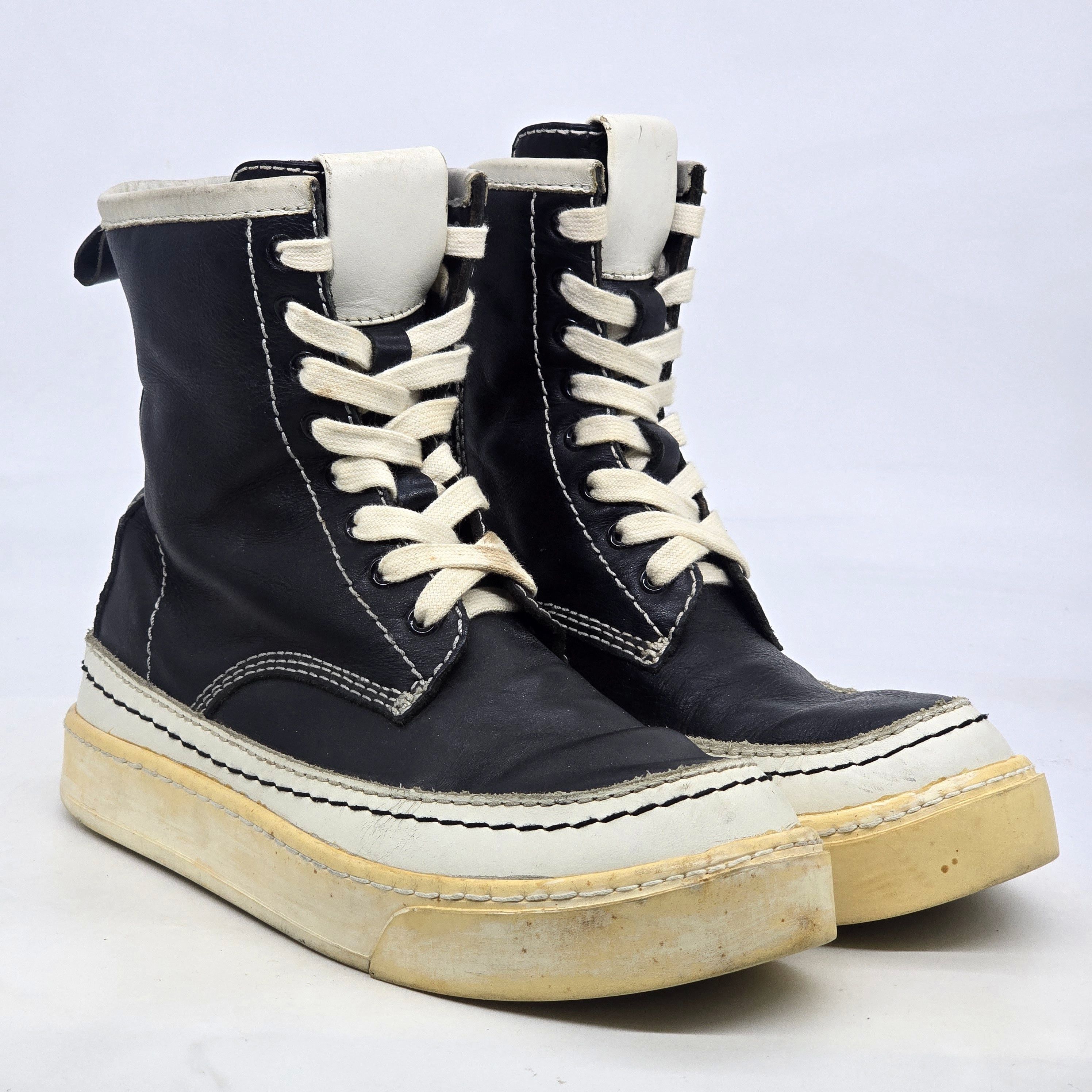 Diet Butcher Slim Skin Studded Hi Top Zip Sneakers Black Silver