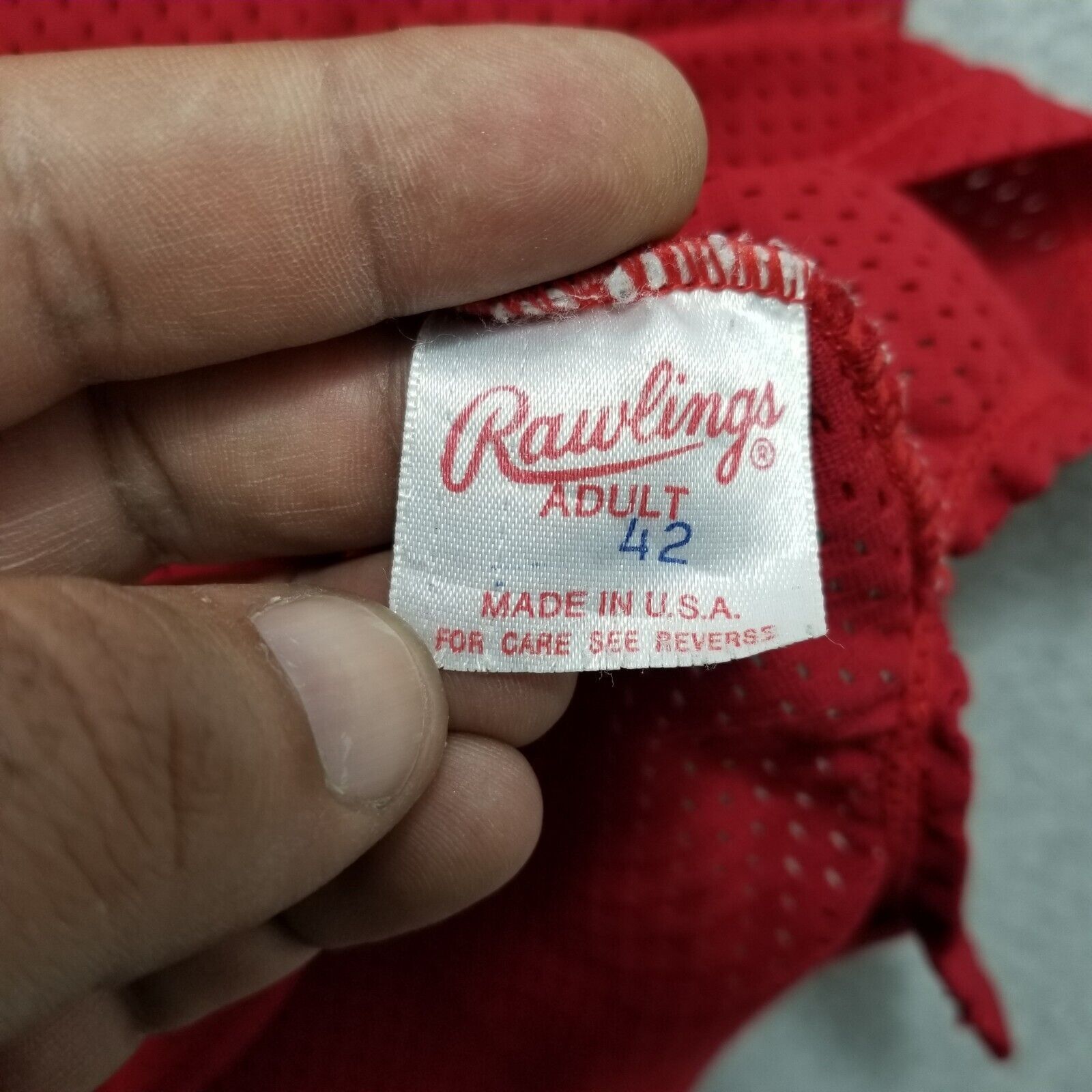 Other Vintage Rawlings Jersey Shirt Mens 42 Large Red Crusaders 31 Size US L / EU 52-54 / 3 - 7 Thumbnail