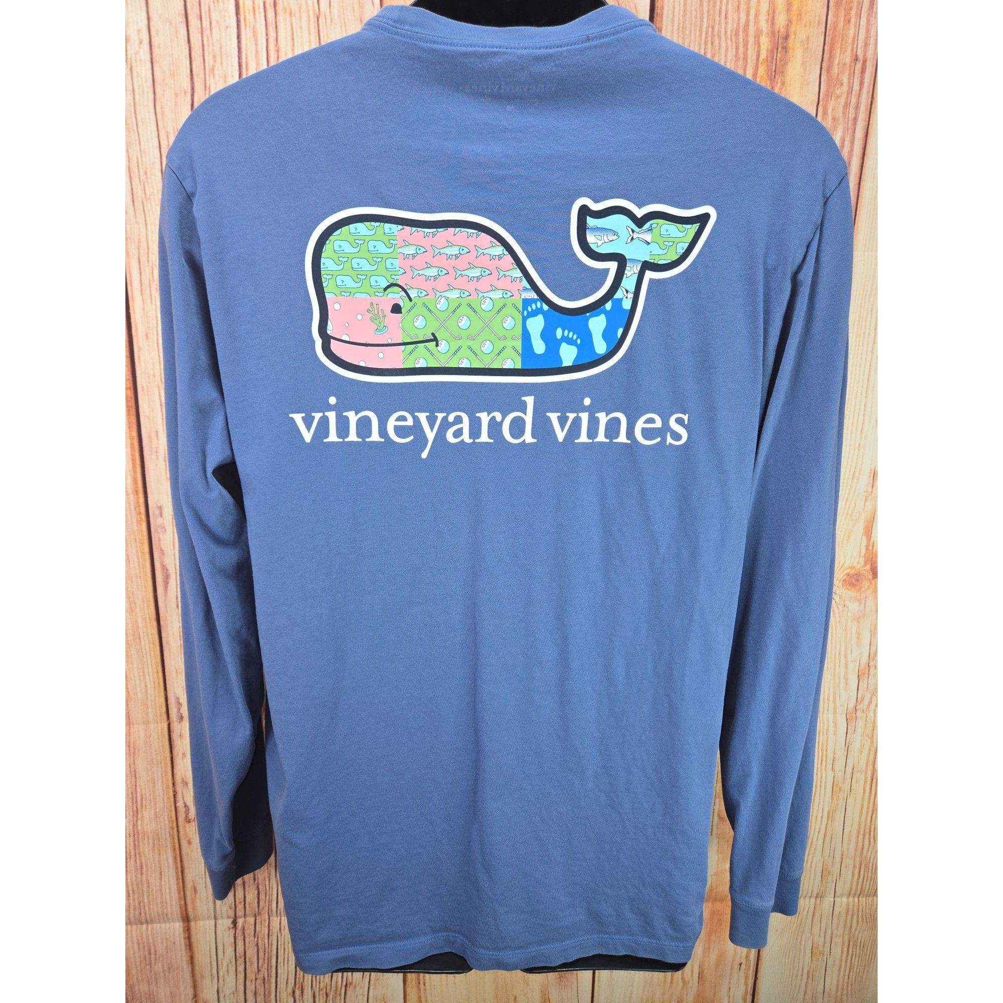 Vineyard Vines Vineyard Vines Mens Blue Long Sleeve Pocket T-Shirt Whale Lo Size US M / EU 48-50 / 2 - 5 Thumbnail