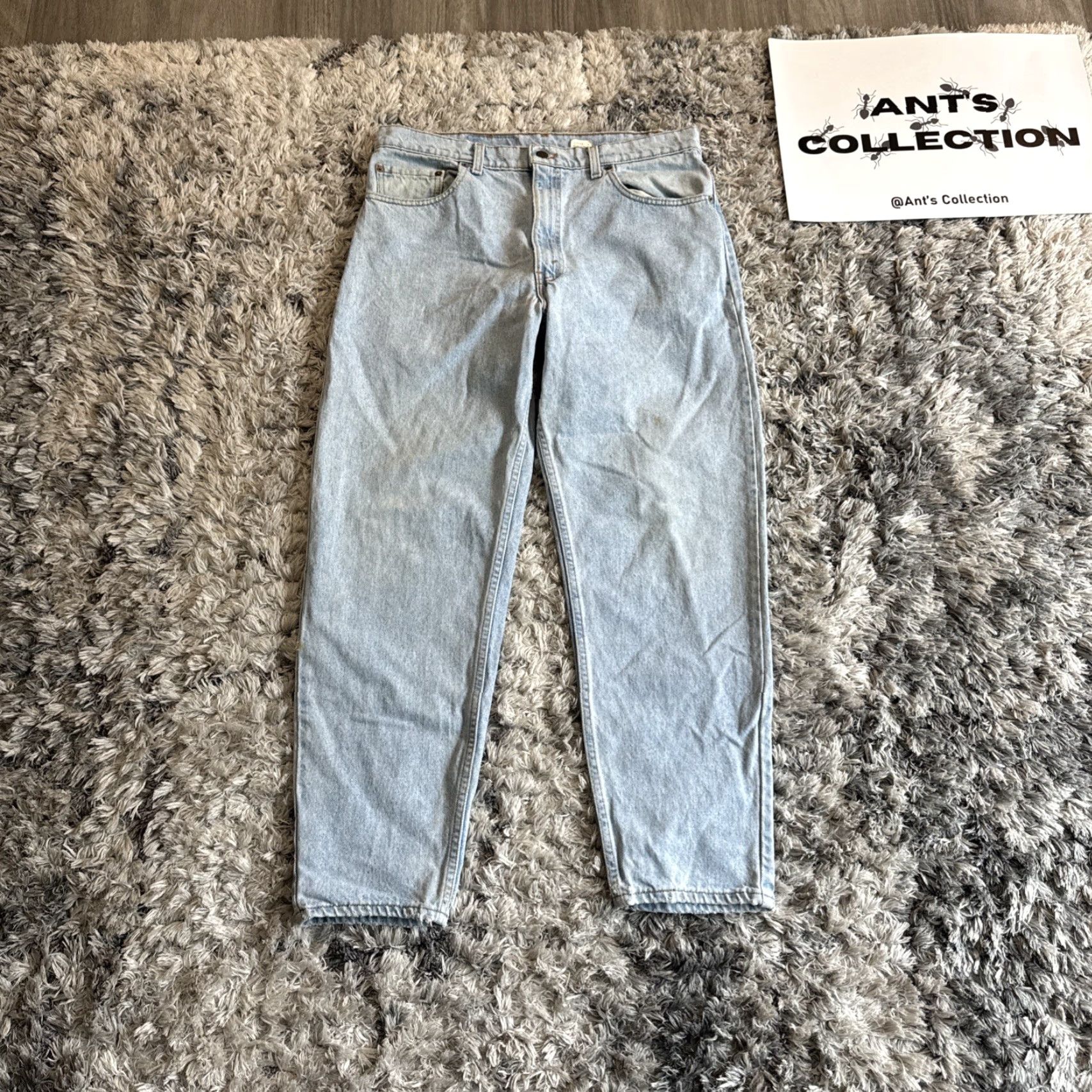 Levi's Levi's 550 Jeans Men 38x31 Blue Denim Relaxed Tapered Leg Red Tab HTF Size US 38 / EU 54 - 7 Thumbnail