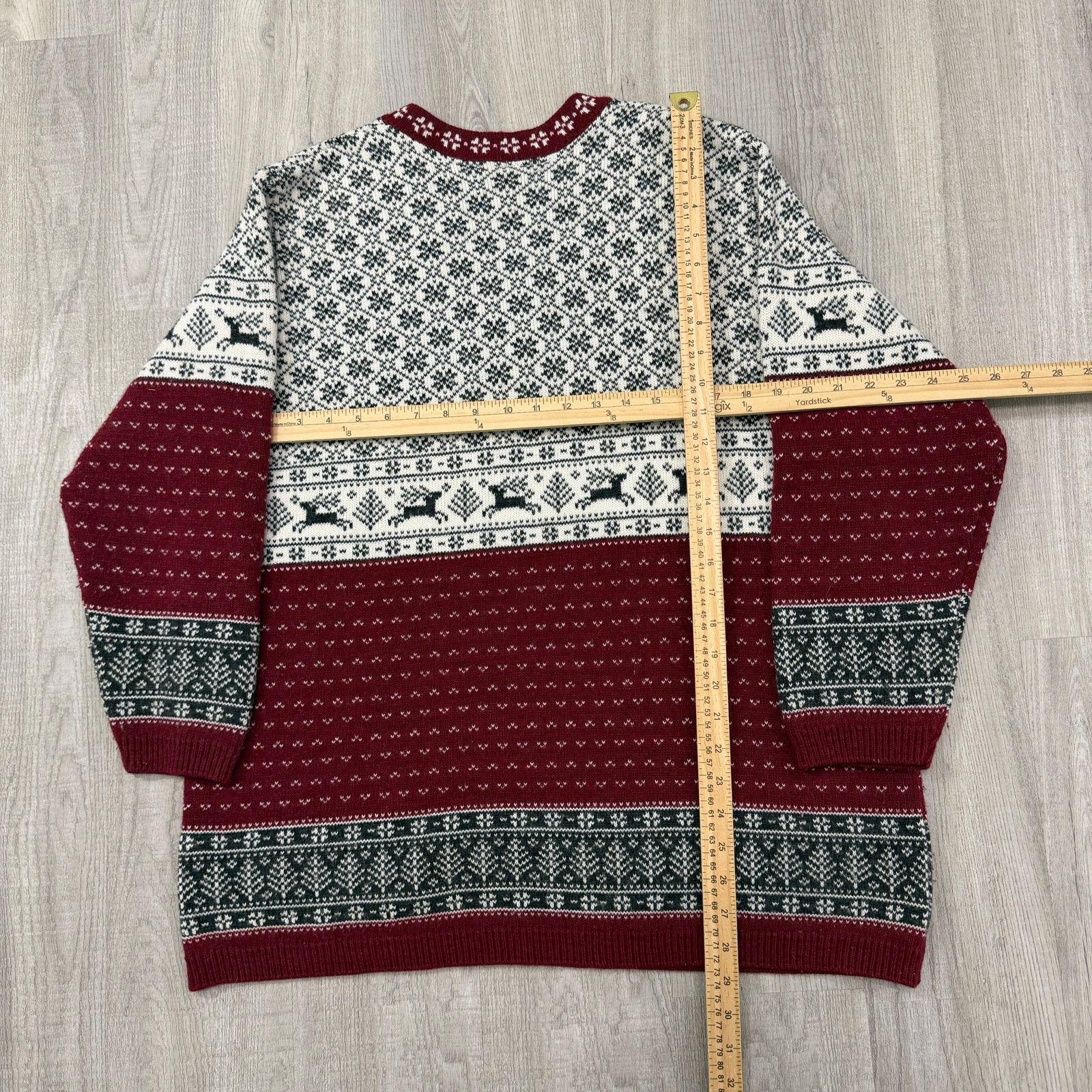 Vintage Vintage Fashion Bug Fair Isle Sweater Women's 18/20 V-Neck Size XXL / US 16-18 / IT 52-54 - 6 Thumbnail