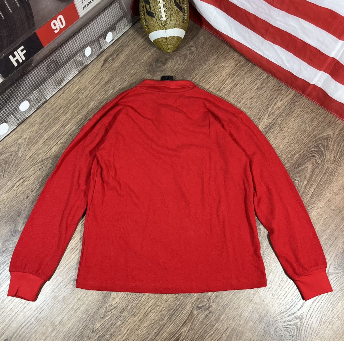 Dolce & Gabbana Dolce & Gabbana Red Polo Long Sleeve Size US L / EU 52-54 / 3 - 12 Thumbnail
