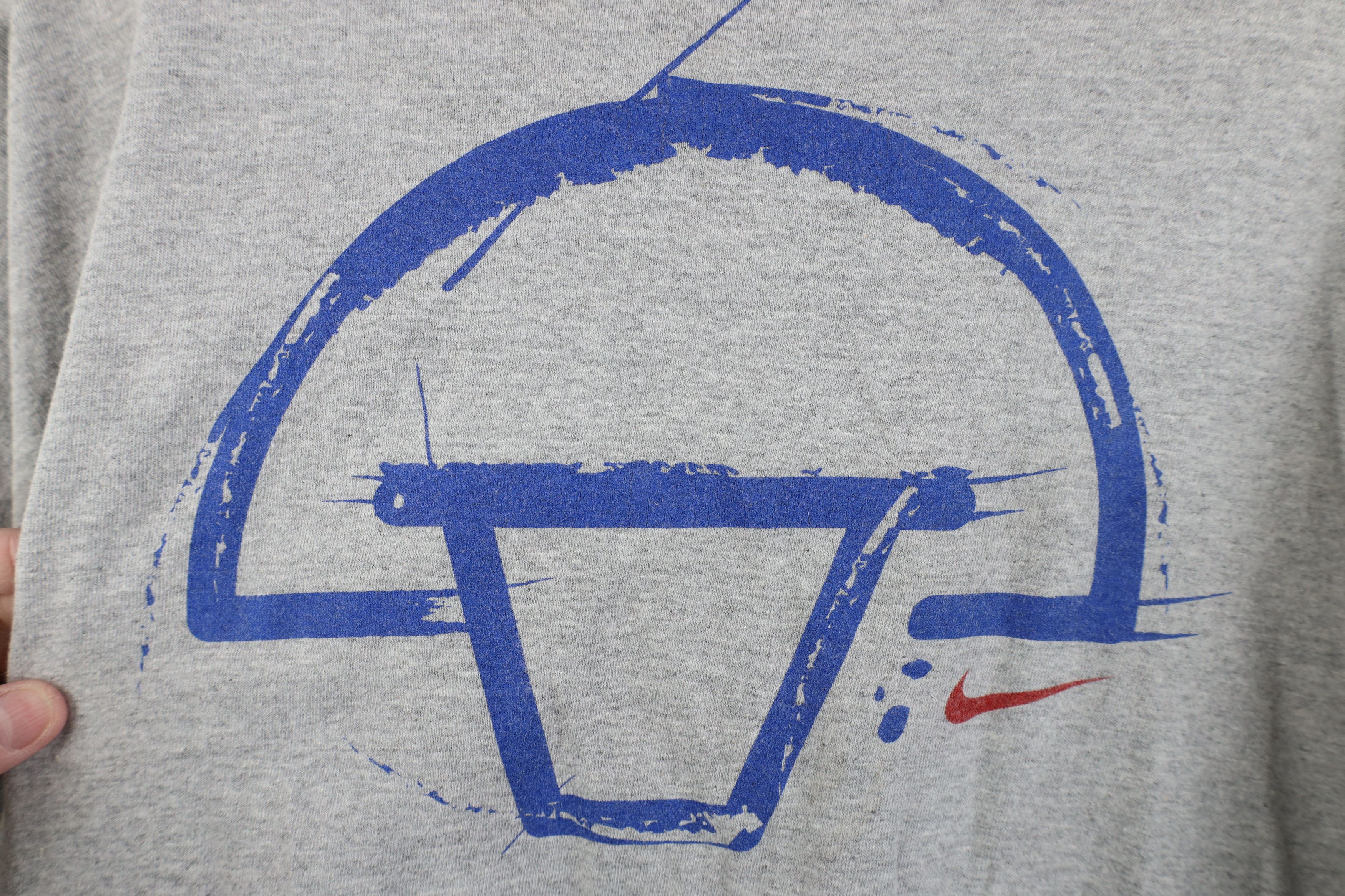 Nike Vintage 90s Nike State University Basketball T-Shirt Gray Size US XXL / EU 58 / 5 - 12 Thumbnail