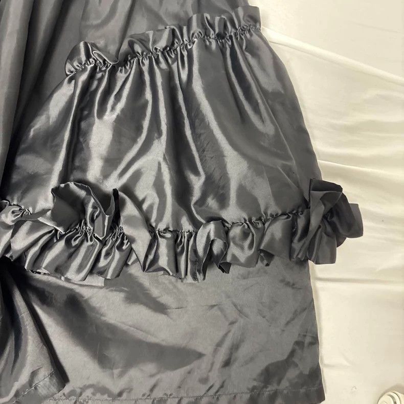Other Comme des Garcons size XS Black retro lace overskirt Size 23" - 4 Thumbnail