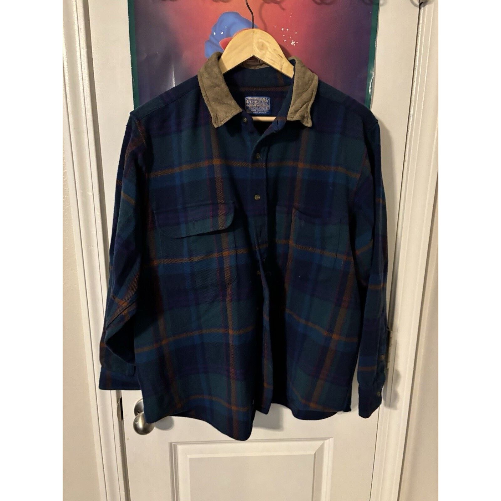 Pendleton vintage Plaid 90d Men’s Made In USA pendleton button up Sz L Size US L / EU 52-54 / 3 - 1 Thumbnail