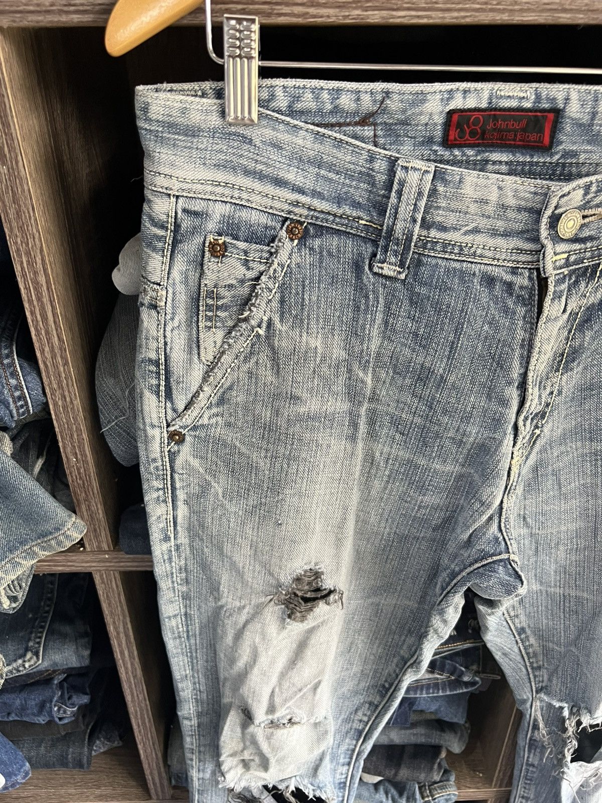 Johnbull 🔥Vintage Johnbull Kojima Japan Distressed Denim Size US 33 - 4 Thumbnail