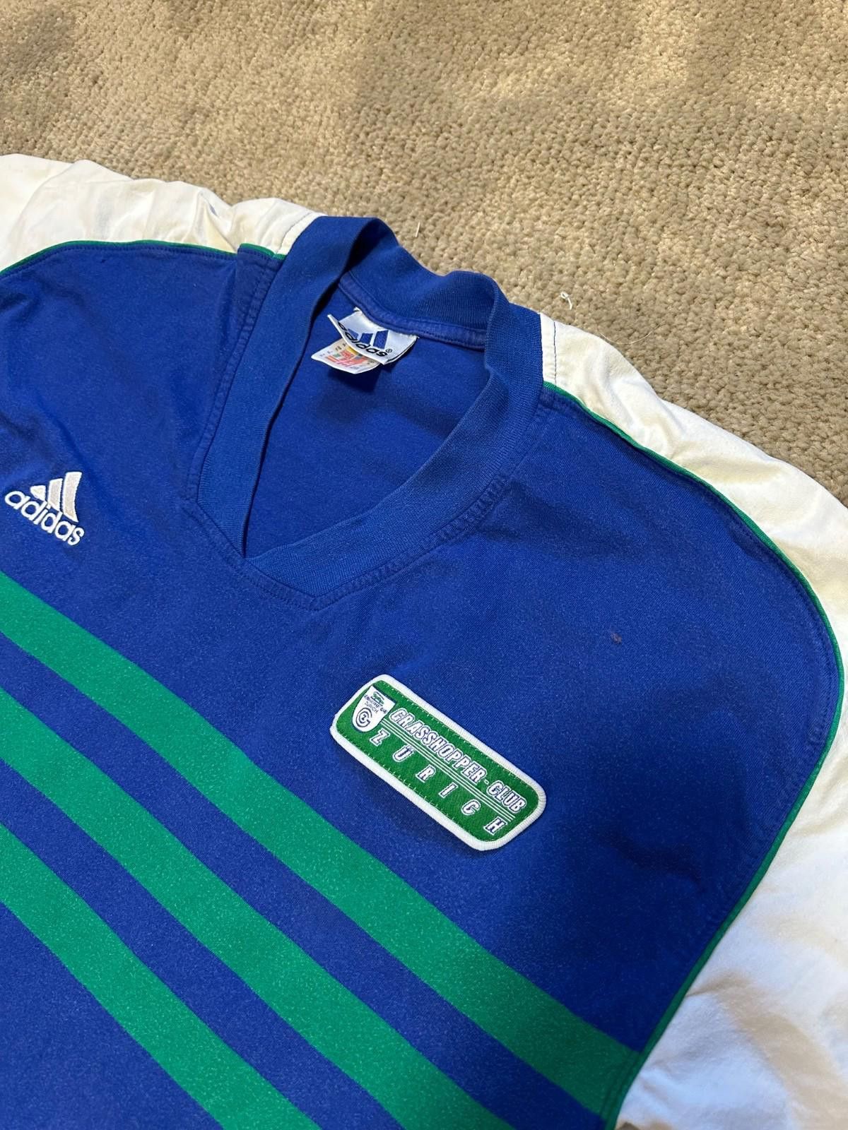 Adidas Vintage Glasshopper Club Zurich Football Polo Shirt Sz XL Size US XL / EU 56 / 4 - 7 Thumbnail