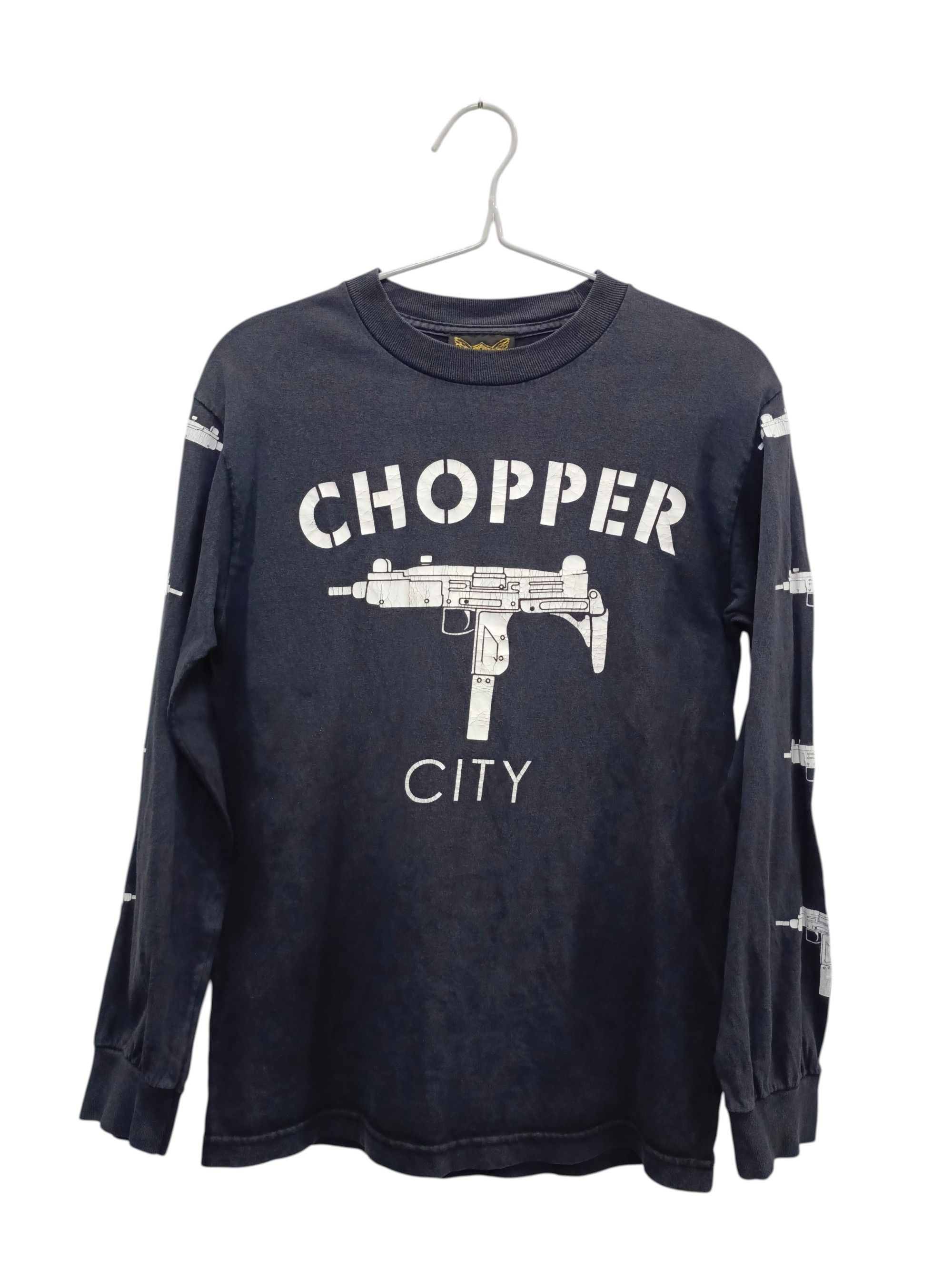 Vintage Vintage Chopper City Faded Long Sleeve T-shirt Size US S / EU 44-46 / 1 - 1 Thumbnail