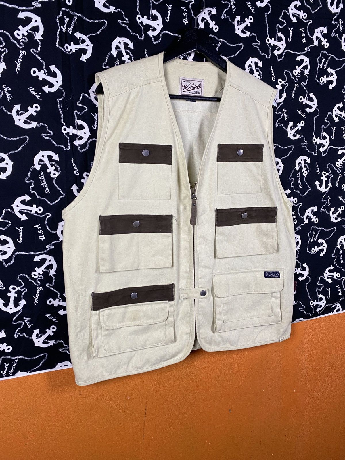 Woolrich Woolen Mills Vintage Woolrich Rugged Utility Vest Canvas Outdoor Workwear Size US L / EU 52-54 / 3 - 5 Thumbnail