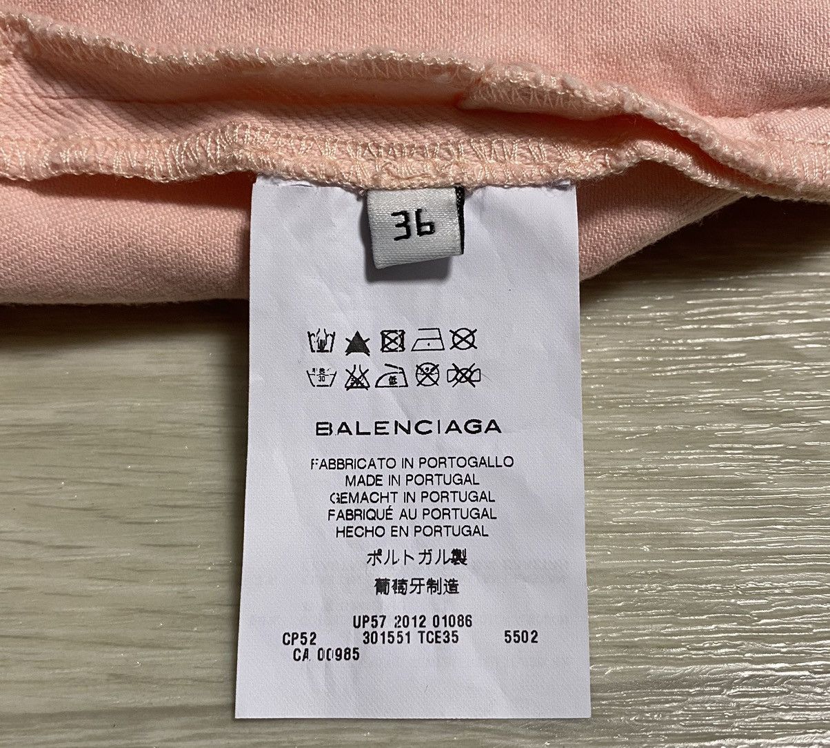 Balenciaga Womens 2012 Balenciaga Pink Slim Stretch Trousers Pant Jeans Size 25" / US 0 / IT 36 - 21 Thumbnail