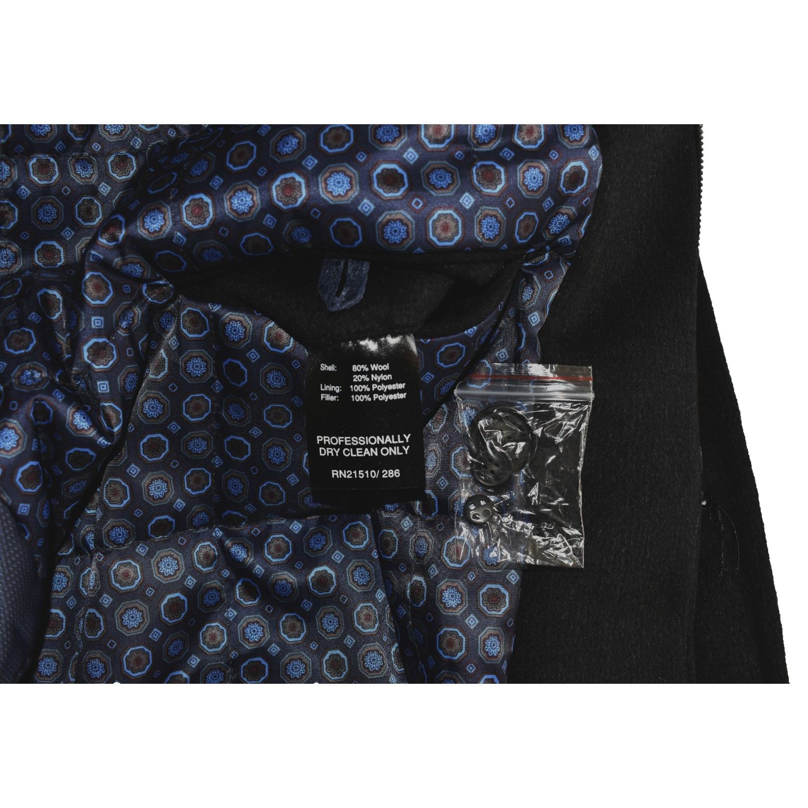 Hart Schaffner Marx HART SCHAFFNER MARX Macbeth Wool Jacket Peacoat Sz XXL $395 Size US XXL / EU 58 / 5 - 7 Thumbnail