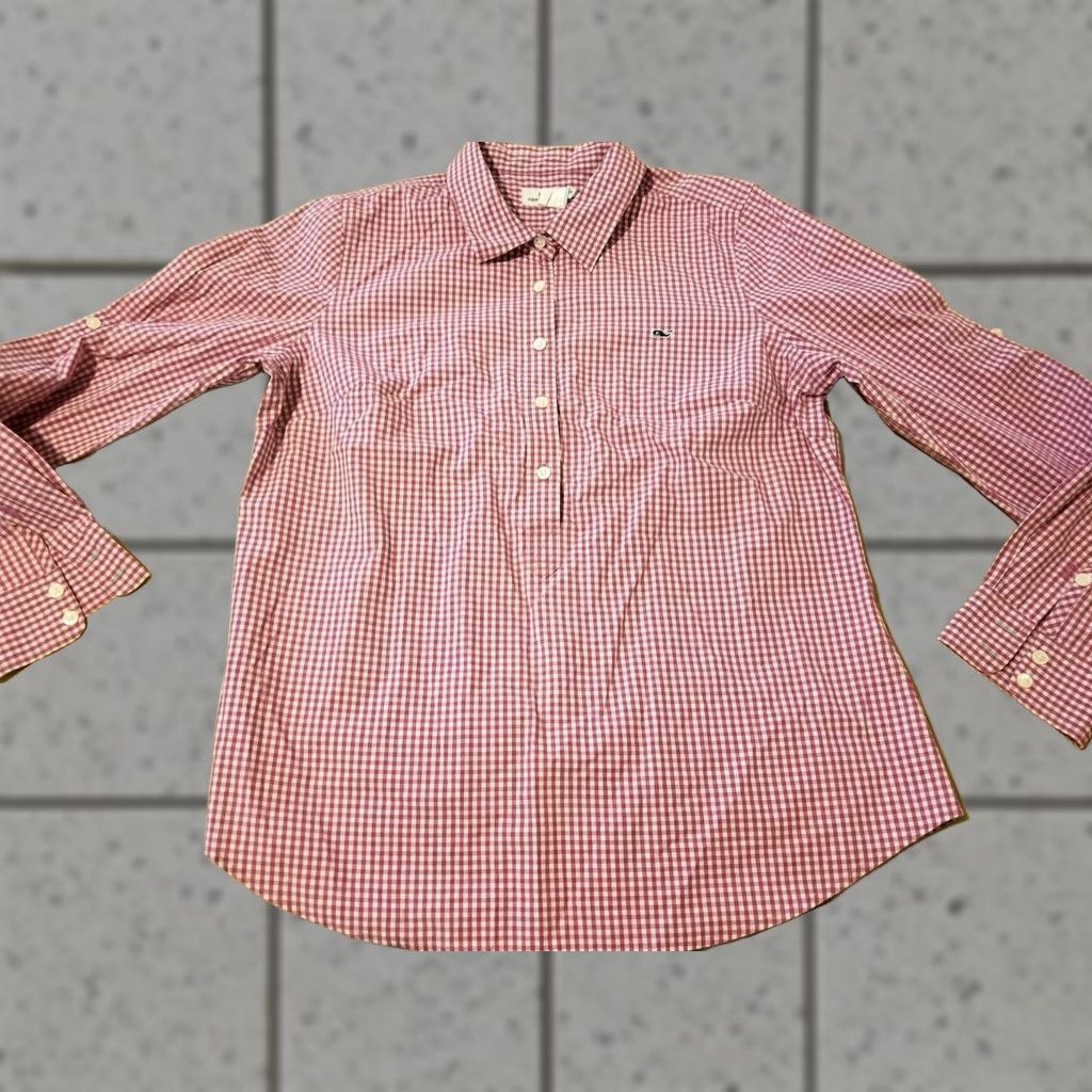 Vineyard Vines Vineyard Vines Shirt Womens 14 Purple Cotton Blouse Long Sleeve Size XL / US 12-14 / IT 48-50 - 1 Thumbnail