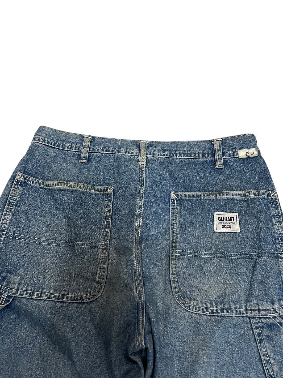 Japanese Brand Vintage Japanese Brand GL Heart Carpentar Mud Wash Jean Size US 31 - 14 Thumbnail