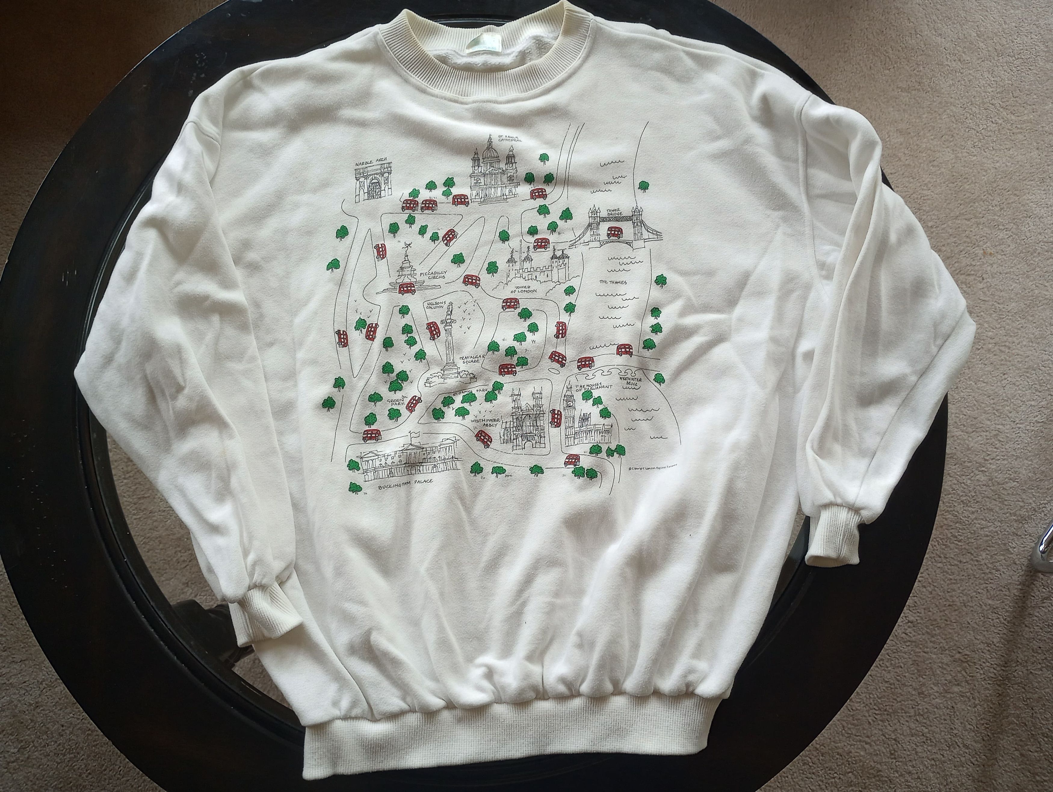 Other Vintage London Bus Sweatshirt Size US L / EU 52-54 / 3 - 1 Thumbnail