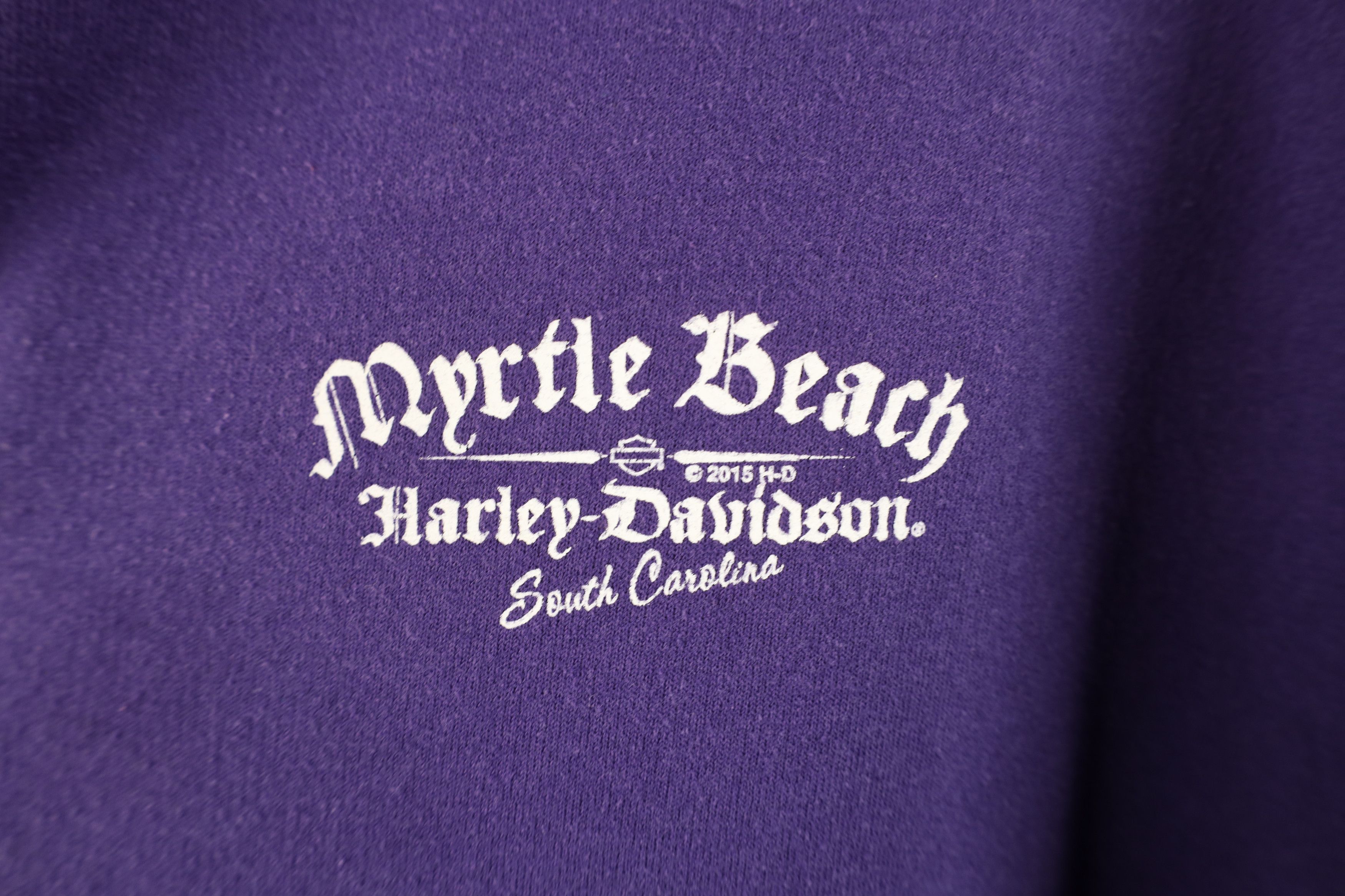 Harley Davidson Vintage Y2K Harley Davidson Old English Fire Sweatshirt Size US XXL / EU 58 / 5 - 4 Thumbnail