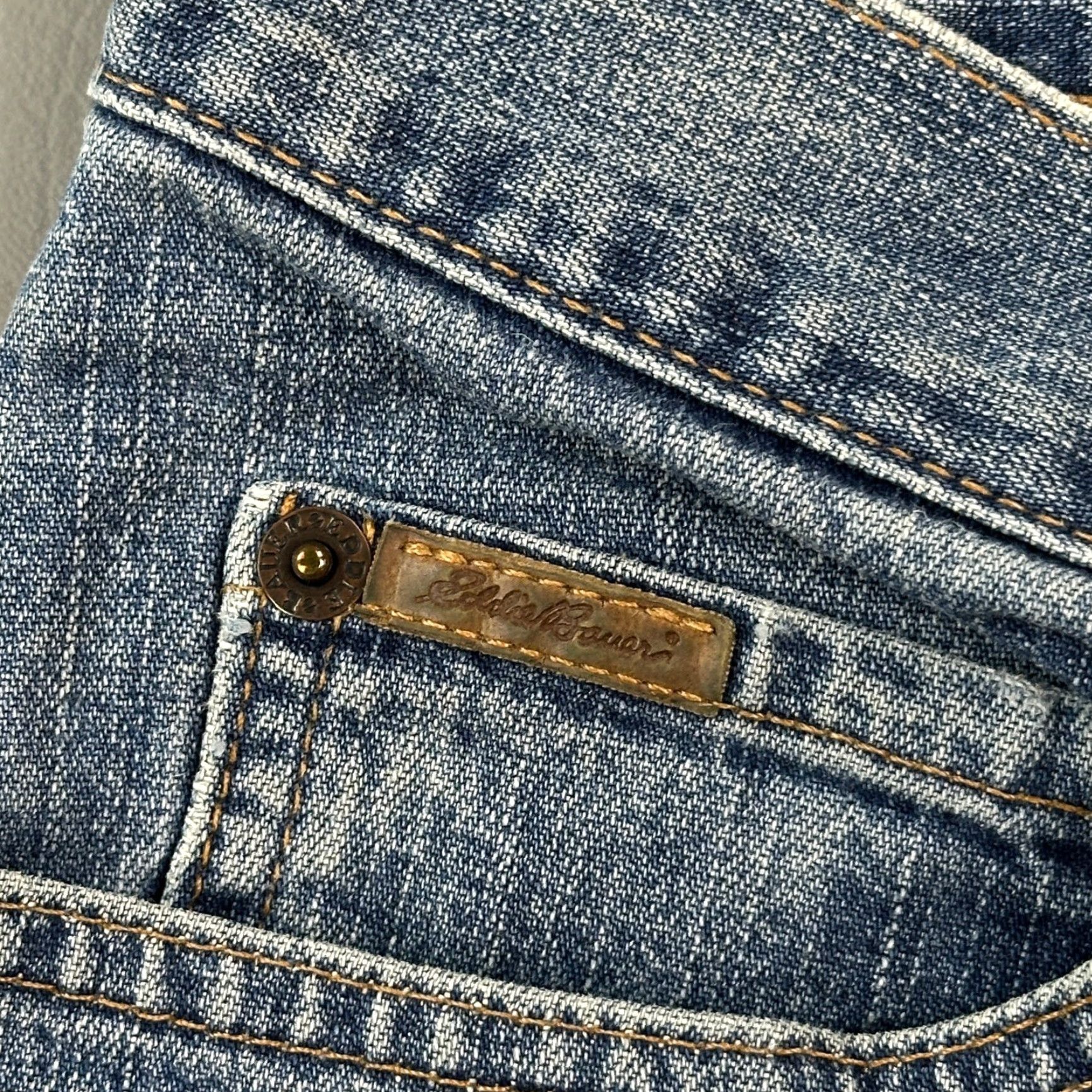 Eddie Bauer Vintage Eddie Bauer Jeans Women’s 12 32x31 Blue Straight Natural Stretch 90s Size 24" / US 00 / IT 34 - 6 Thumbnail