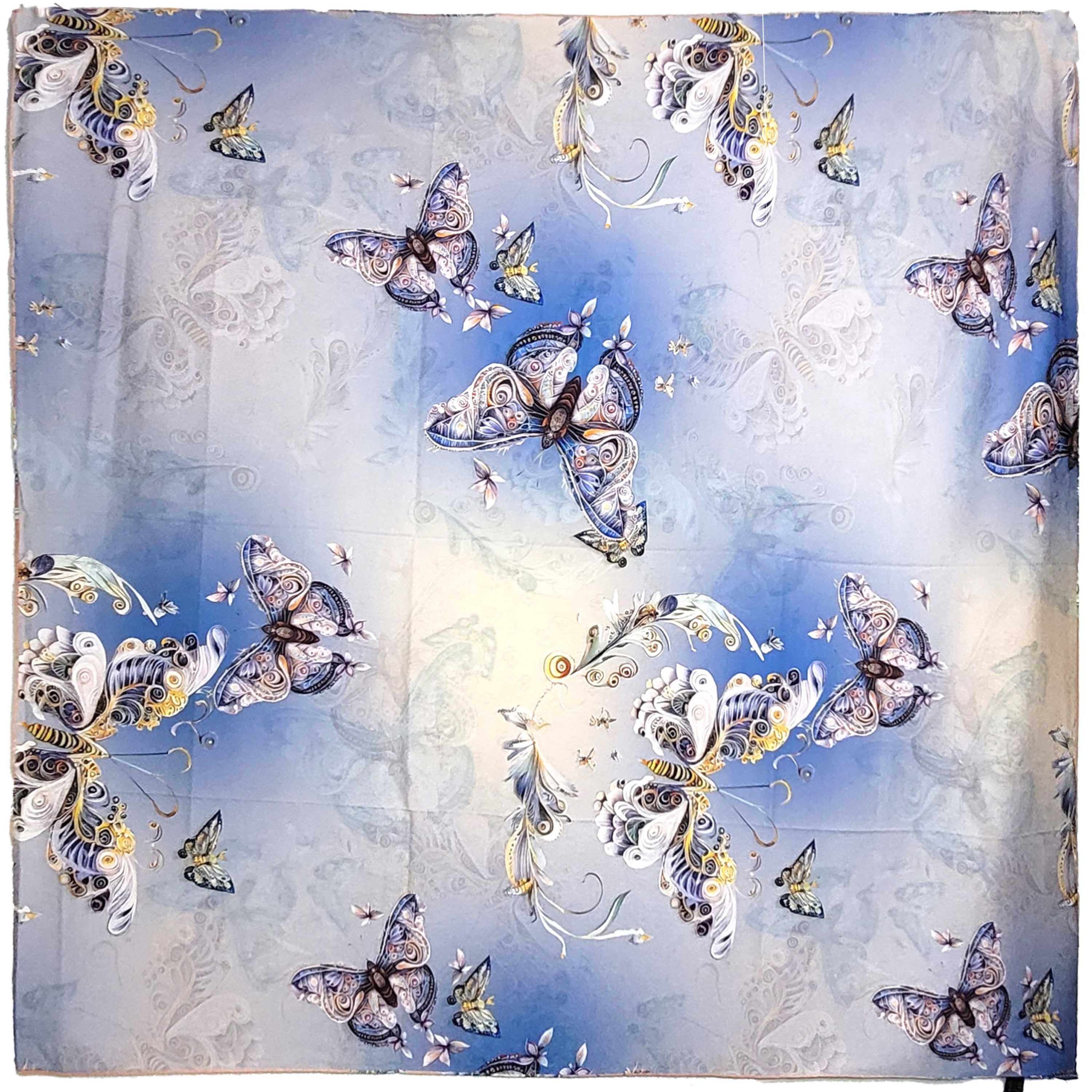 Other NWT Double-Sided Silk Scarf 52"x52" Large Square Wrap 3400 Size ONE SIZE - 2 Thumbnail