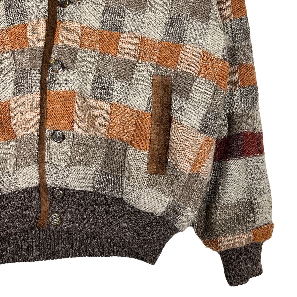 Japanese Brand 🔥 VINTAGE BI COLMAN PATCHWORK BOMBER JACKET Size US L / EU 52-54 / 3 - 5 Thumbnail