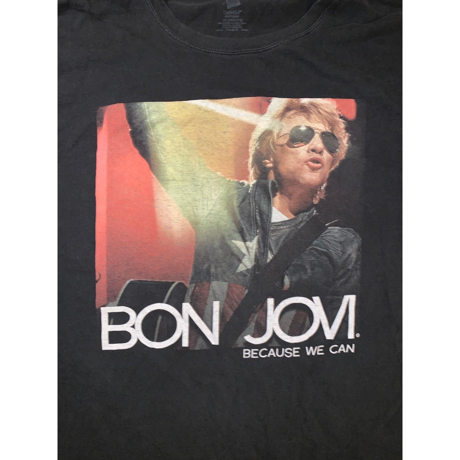 Band Tees Bon Jovi Because We Can Tour 2013 T Shirt 2XL Black Band Tee Size US XXL / EU 58 / 5 - 1 Thumbnail