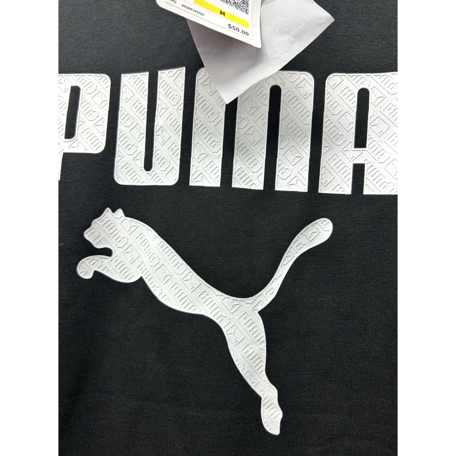 Puma NEW PUMA Italy Classic Black/White Embossed Logo Pullover Hoodie Mens M Size US M / EU 48-50 / 2 - 6 Thumbnail