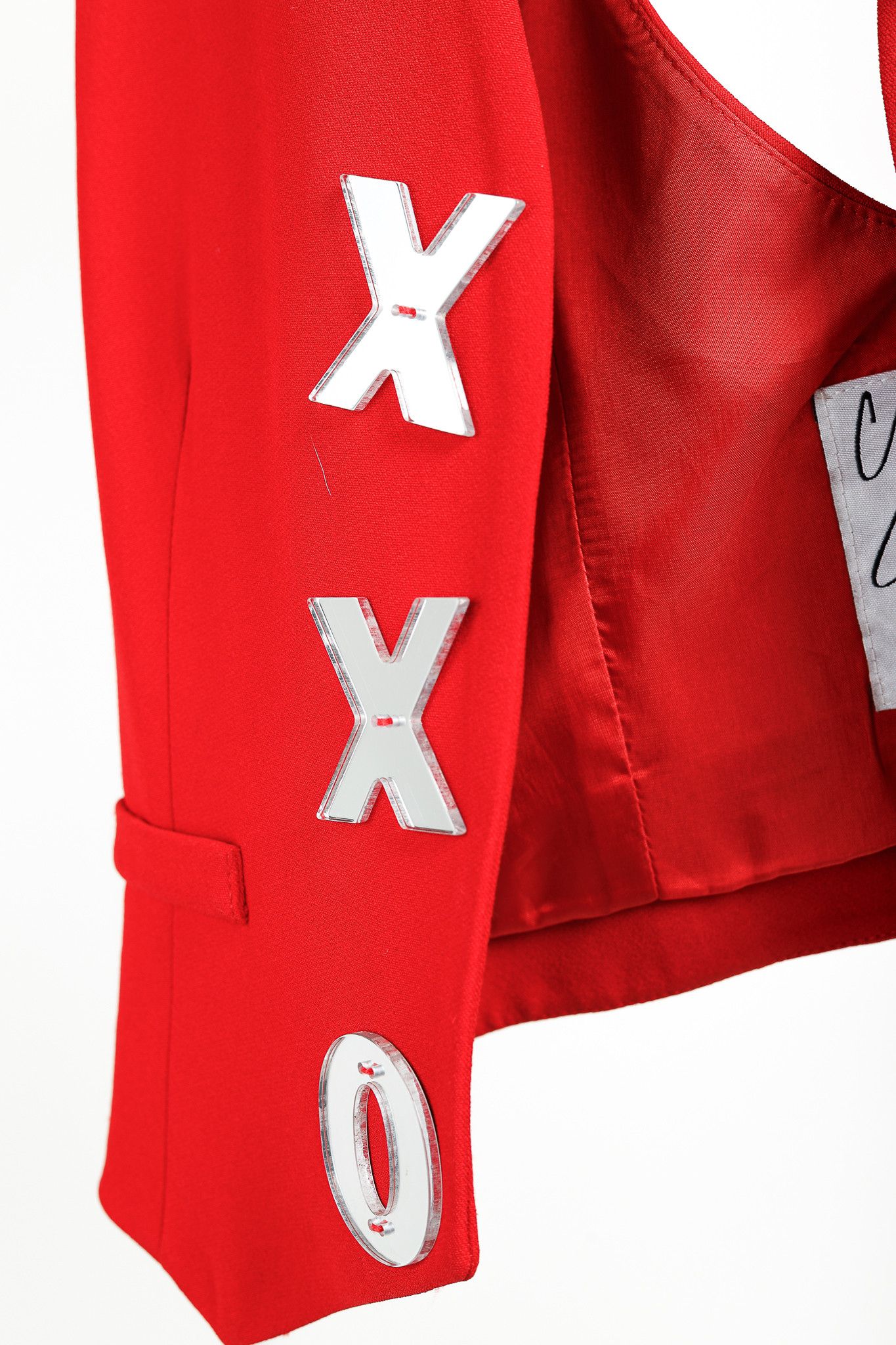 Moschino Moschino Cheap and Chic Xs & Os Heart Cut-Out Red Vest Size M / US 6-8 / IT 42-44 - 8 Thumbnail