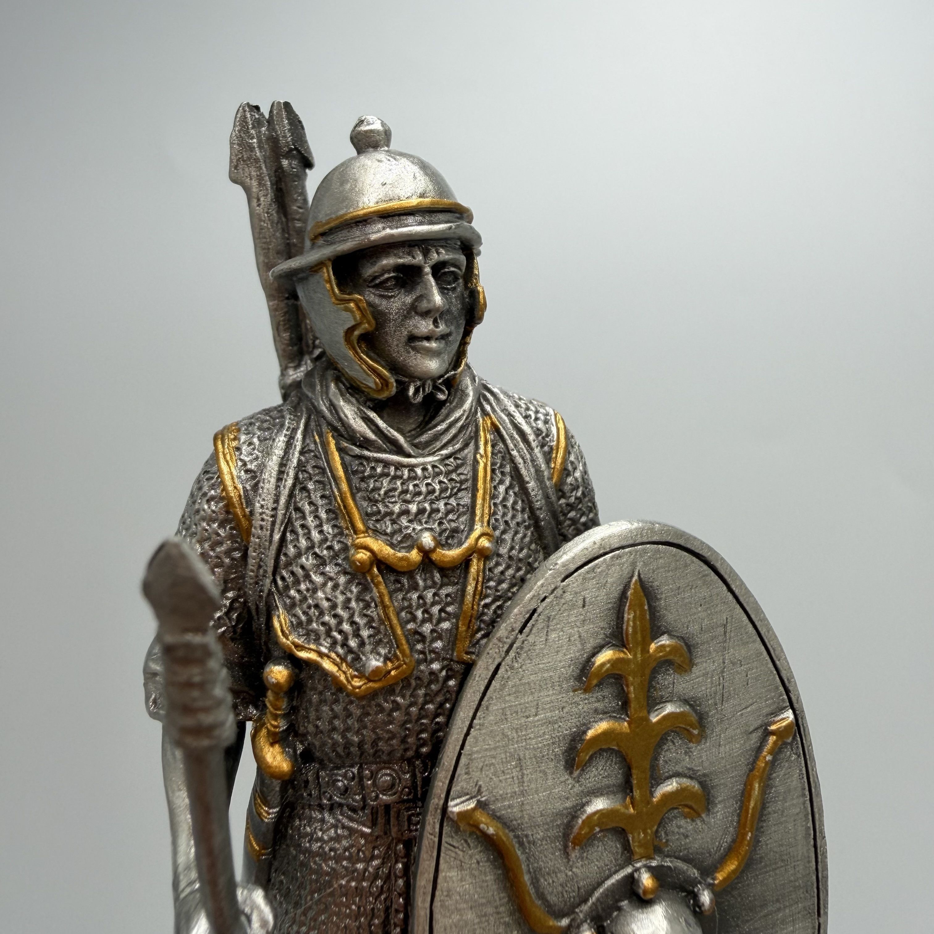 Other Medieval Warrior Miniature Figurine Pewter Metal Statue Size ONE SIZE - 1 Thumbnail