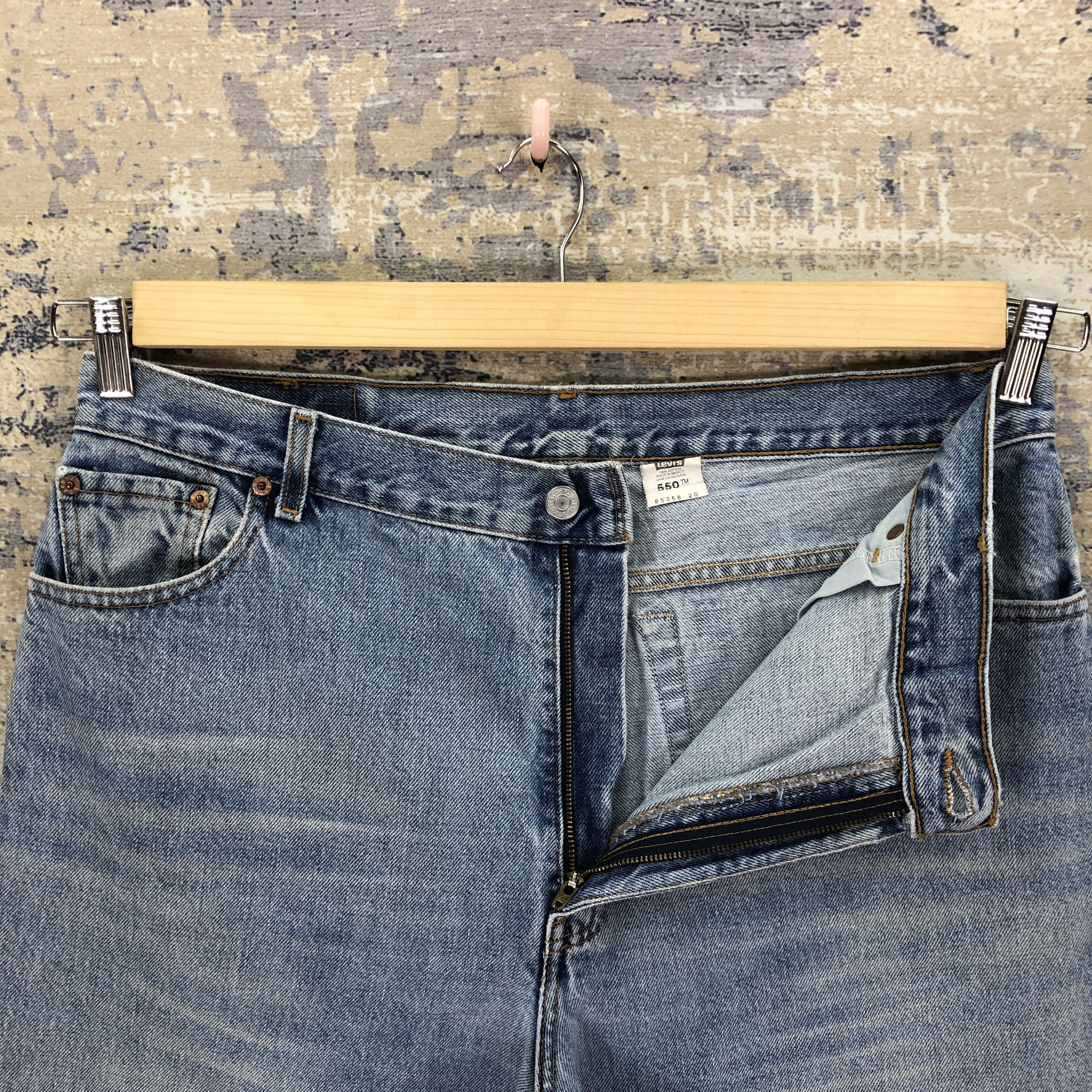 Levi's Vintage 90s Levis Sun Faded Jeans Levi's Light Wash Denim Size US 34 / EU 50 - 7 Thumbnail