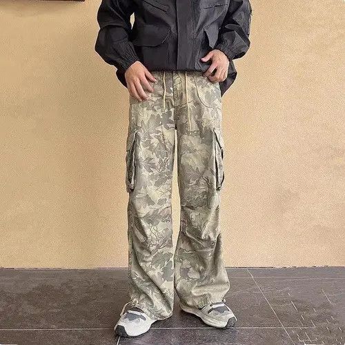 VIBE Camouflage Baggy Cargo Pants Size US 34 / EU 50 - 1 Thumbnail