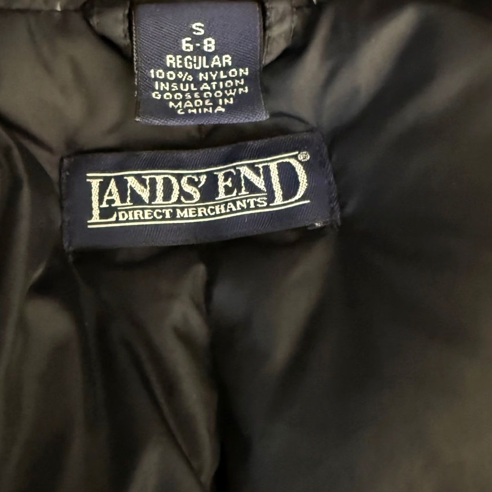 Lands' End Lands' End Puffer Vest - Black Goose Down Quilted - 90s Gorpcore Style Size S / US 4 / IT 40 - 5 Thumbnail