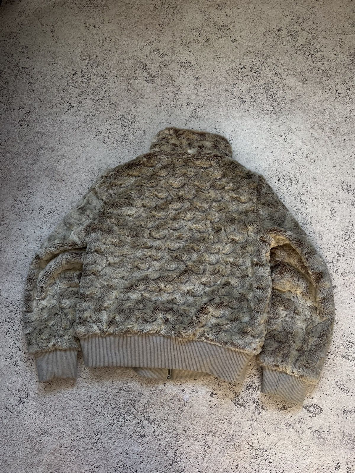 If Six Was Nine × Le Grande Bleu (L.G.B.) Y2K Vintage Full Mohair Fuzzy Faux Fur Fluffy Jacket Size M / US 6-8 / IT 42-44 - 8 Thumbnail