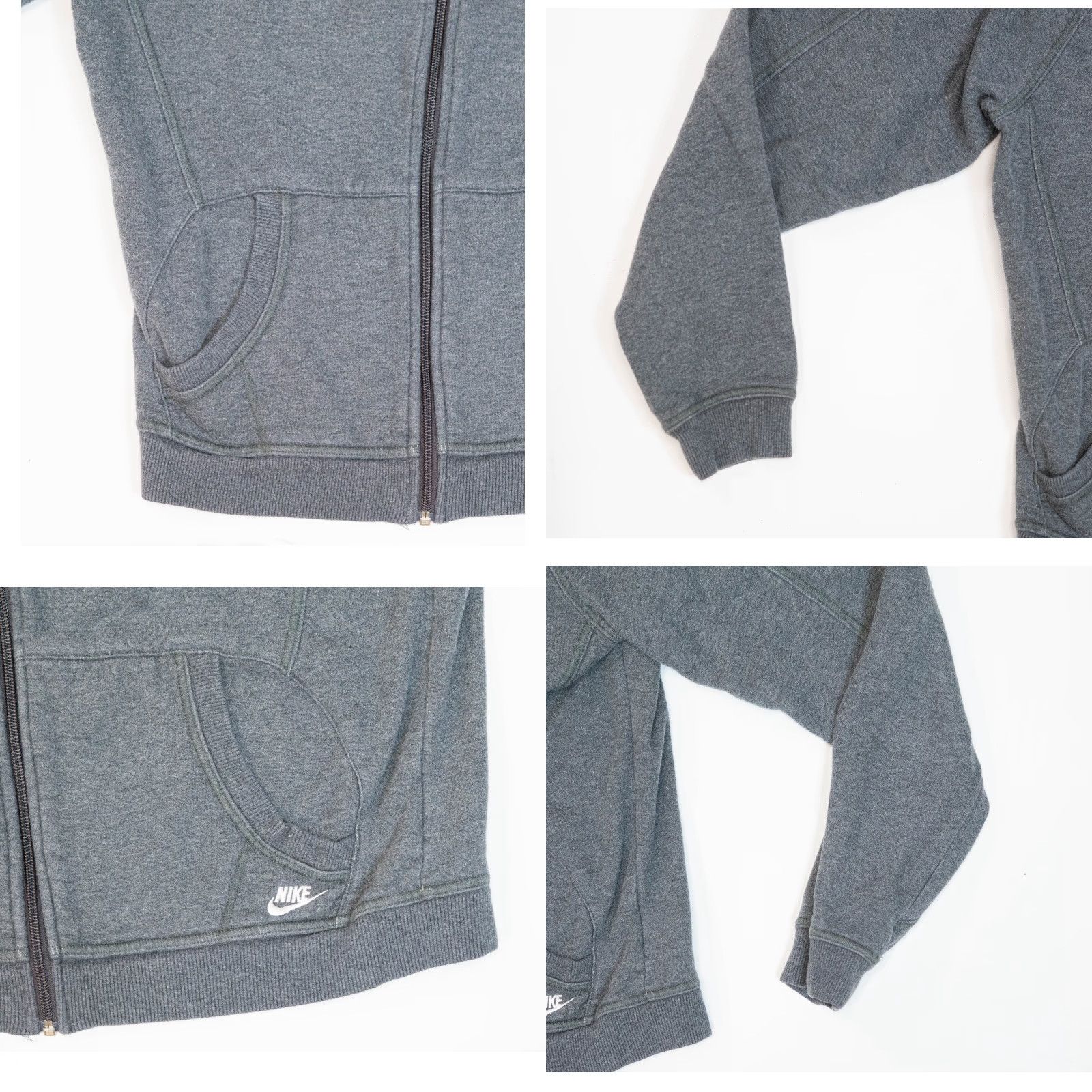 Nike VINTAGE Nike Jacket XL Grey Zip Up Lightweight Athletic Running Y2K Retro Womens Jacket Size XL / US 12-14 / IT 48-50 - 9 Thumbnail