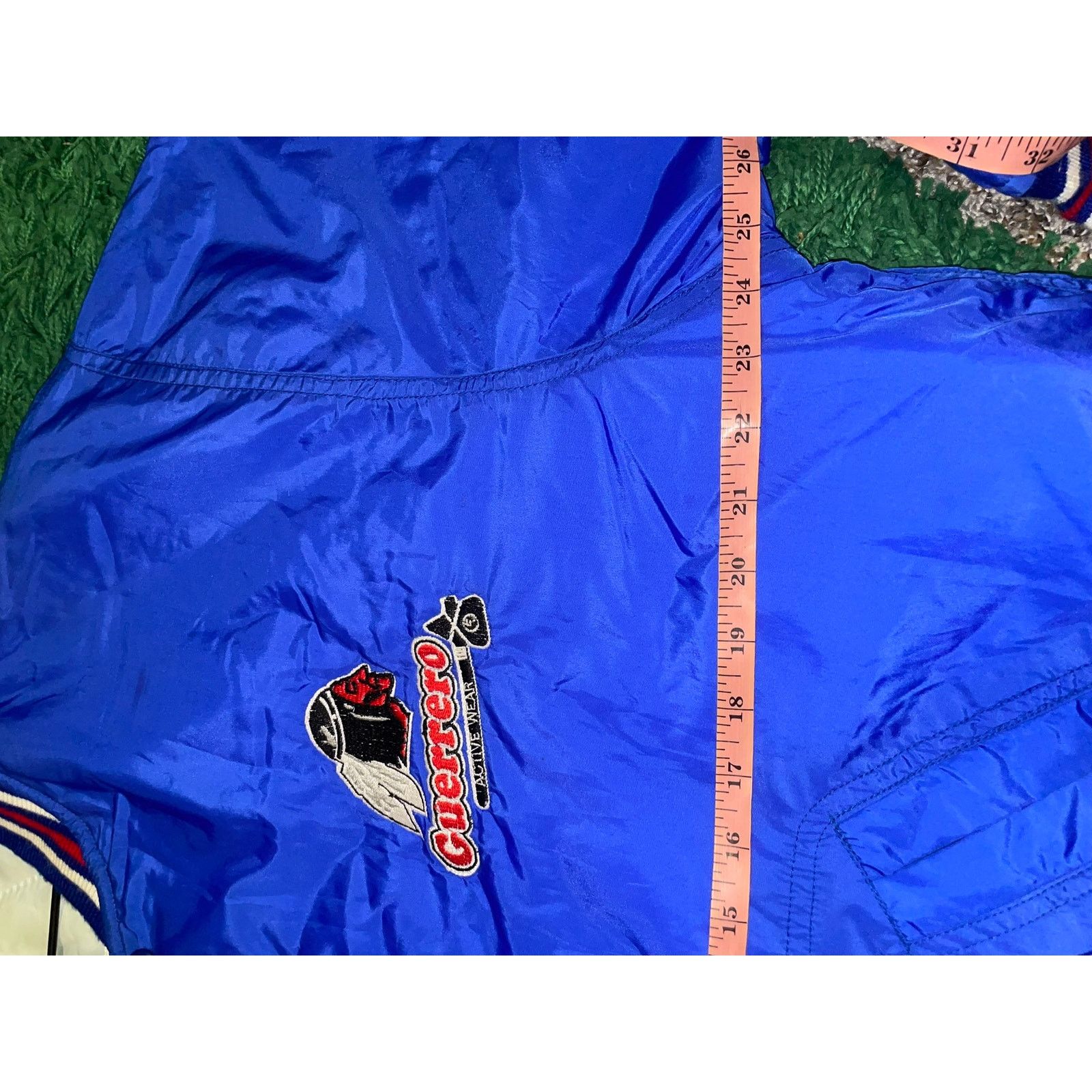Vintage Vintage Guerrero Bomber Jacket Native American Blue 80s XL Size US XL / EU 56 / 4 - 11 Thumbnail