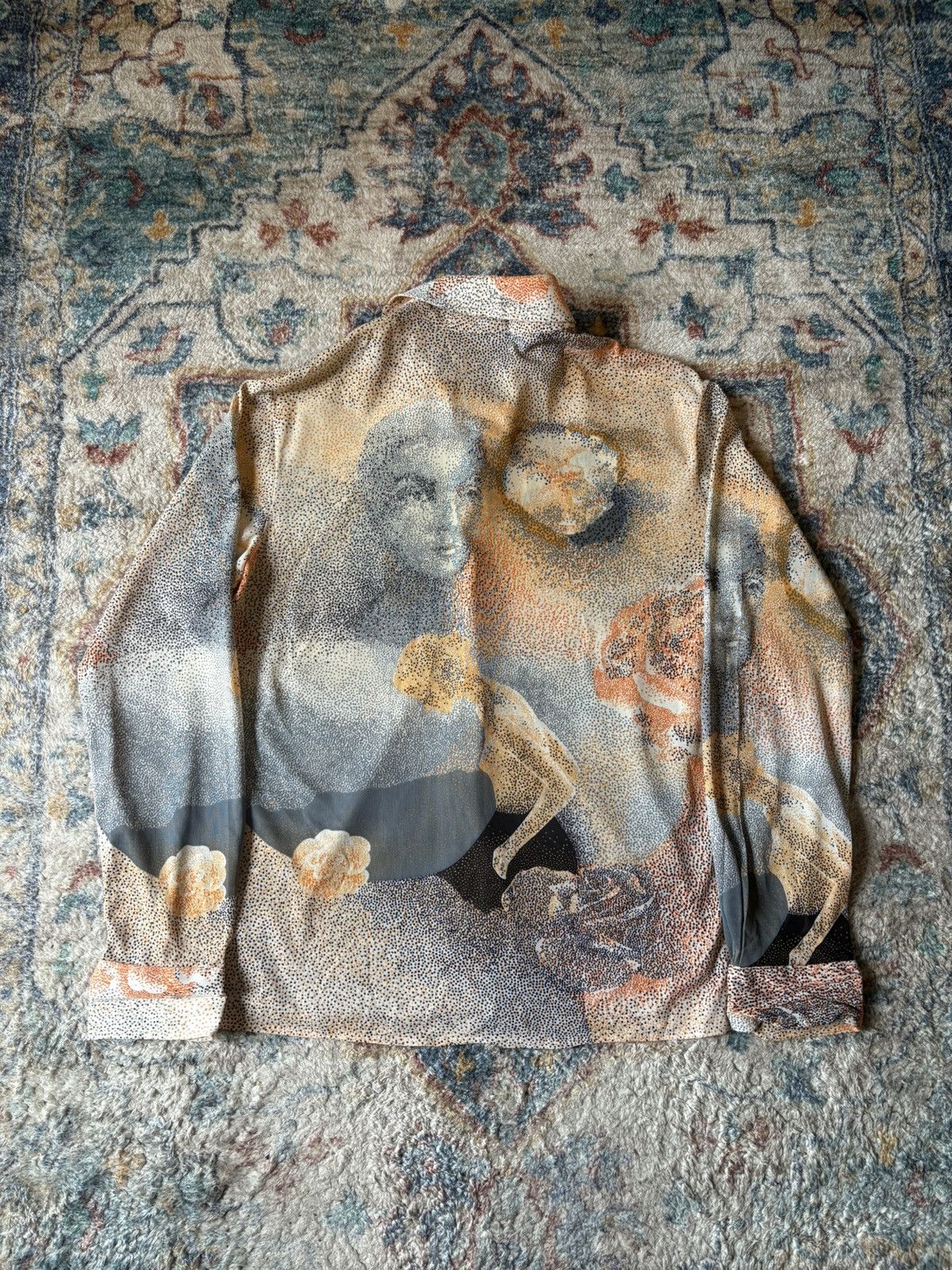 Vintage Vintage 70s Dare To Wear Art All Over Print Button-up Shirt Size US M / EU 48-50 / 2 - 2 Thumbnail