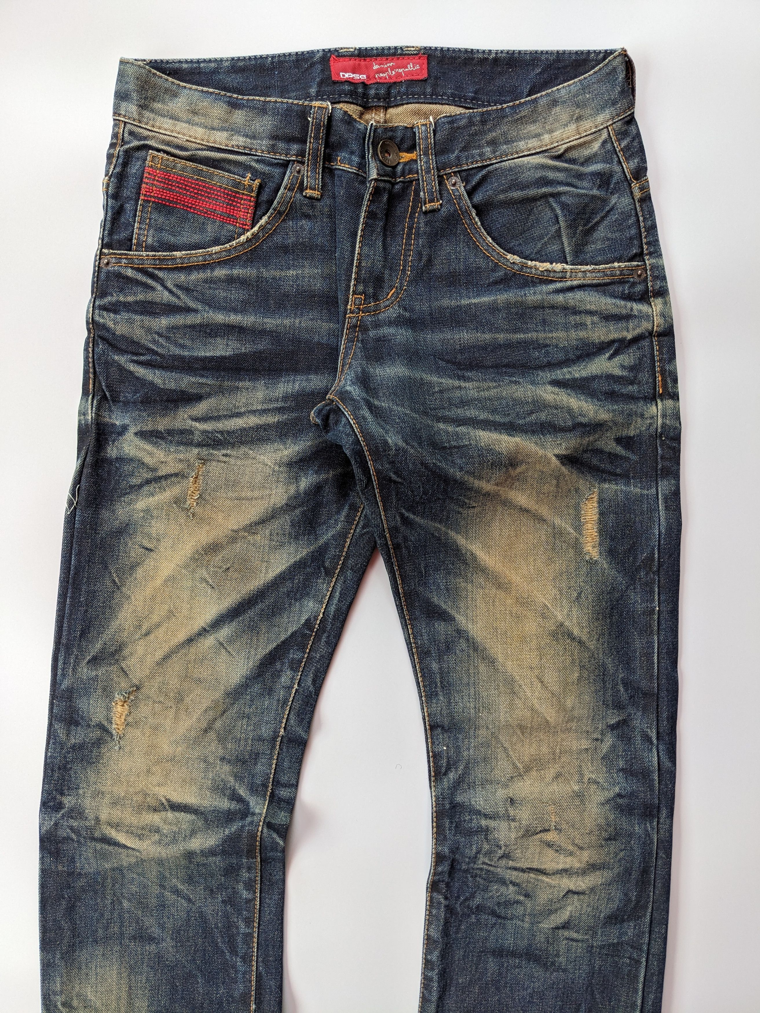 Japanese Brand DPSR indigo mudwash rusty jeans Size US 31 - 3 Thumbnail