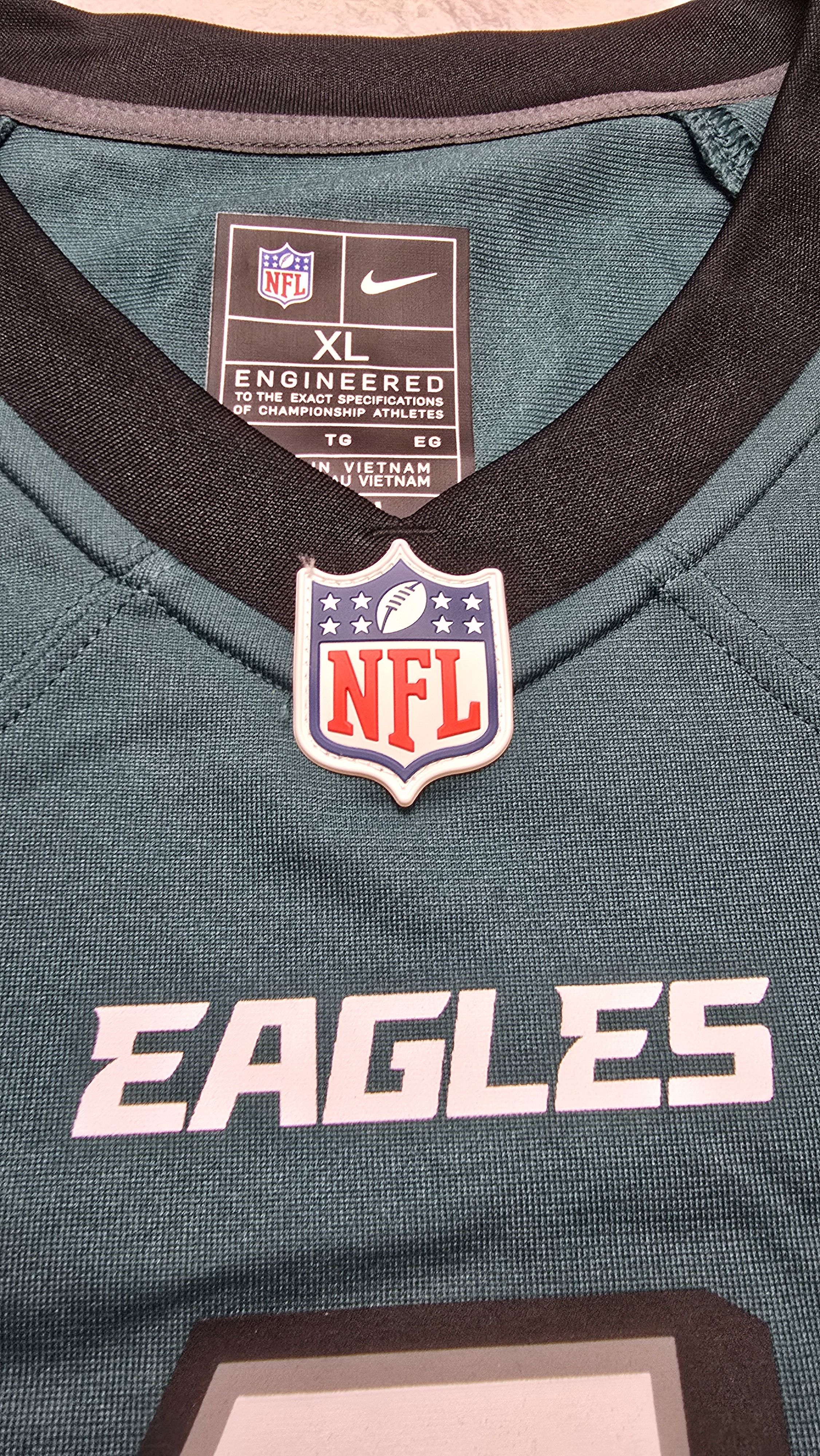 Nike Hurts Jersey Midnight Philadelphia Eagles SuperBowl LIX Size US XL / EU 56 / 4 - 14 Thumbnail