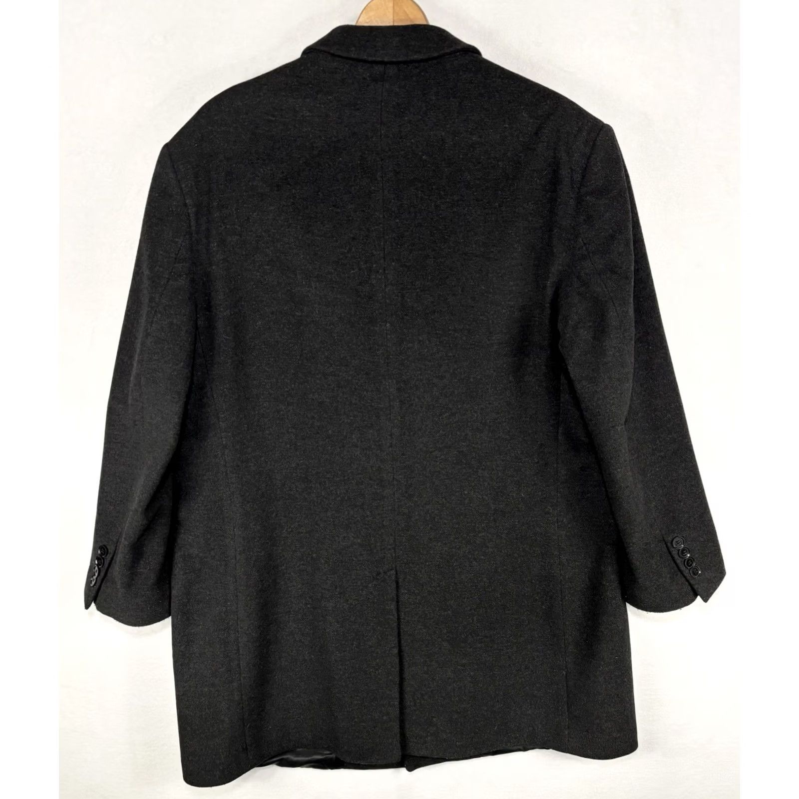 Calvin Klein Calvin Klein Coat Mens 48R Charcoal Gray Wool Cashmere Overcoat Pacific Model Size US M / EU 48-50 / 2 - 5 Thumbnail