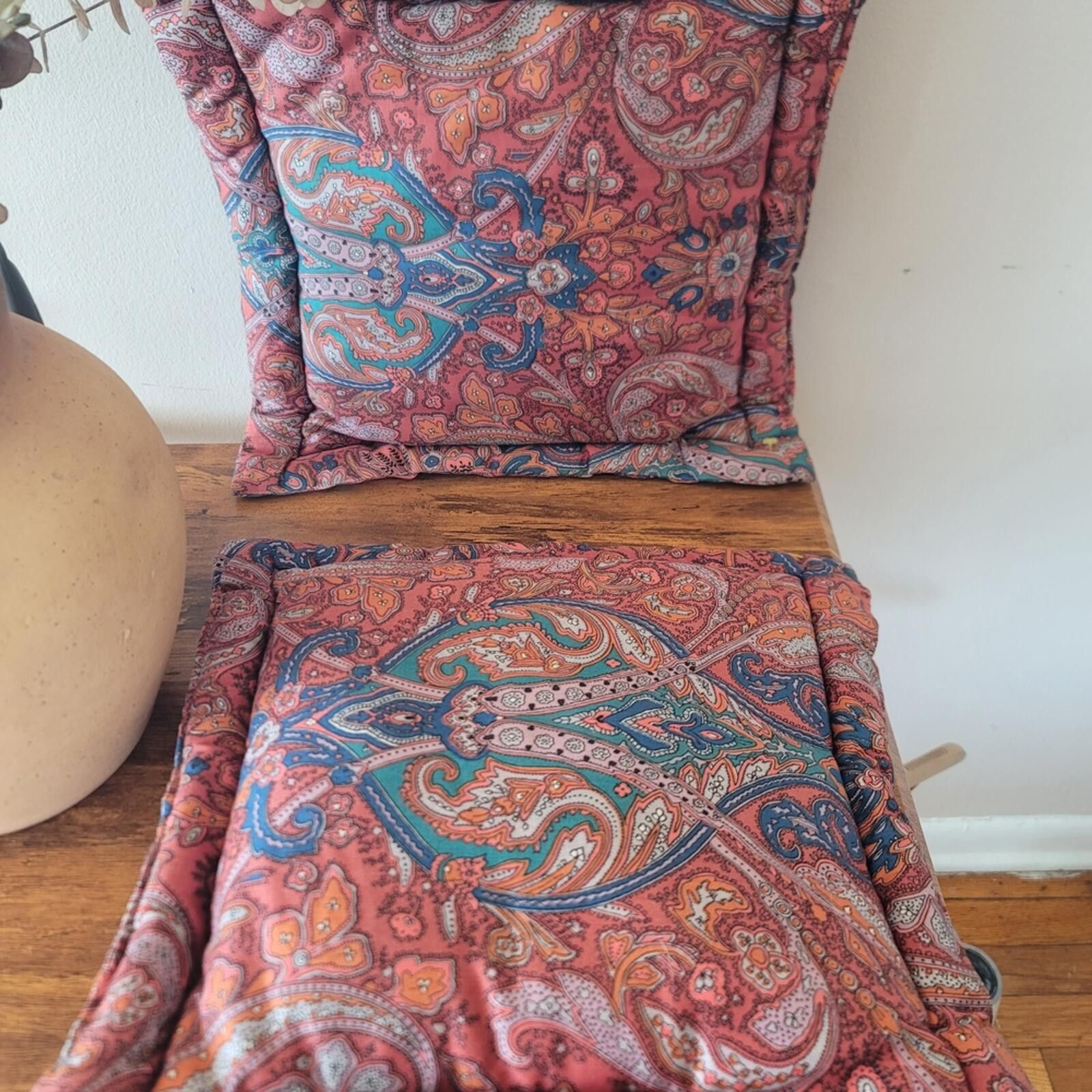 Other Paisley Patterned Accent Pillows 12" X 12" Size ONE SIZE - 2 Thumbnail