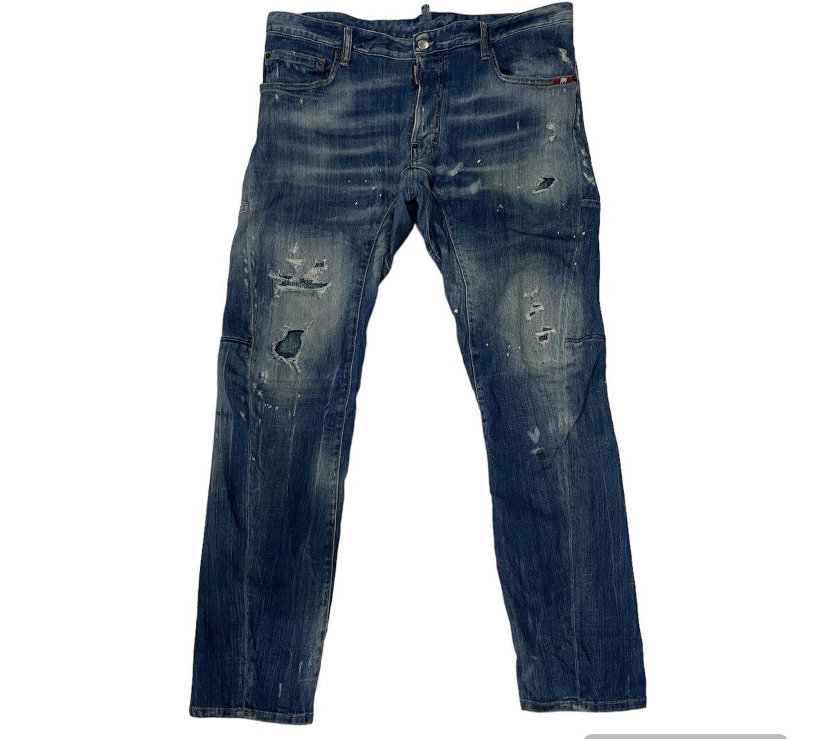 Dsquared2 Vintage Dsquared2 Distressed Motive Denim Jeans Size US 38 / EU 54 - 1 Thumbnail