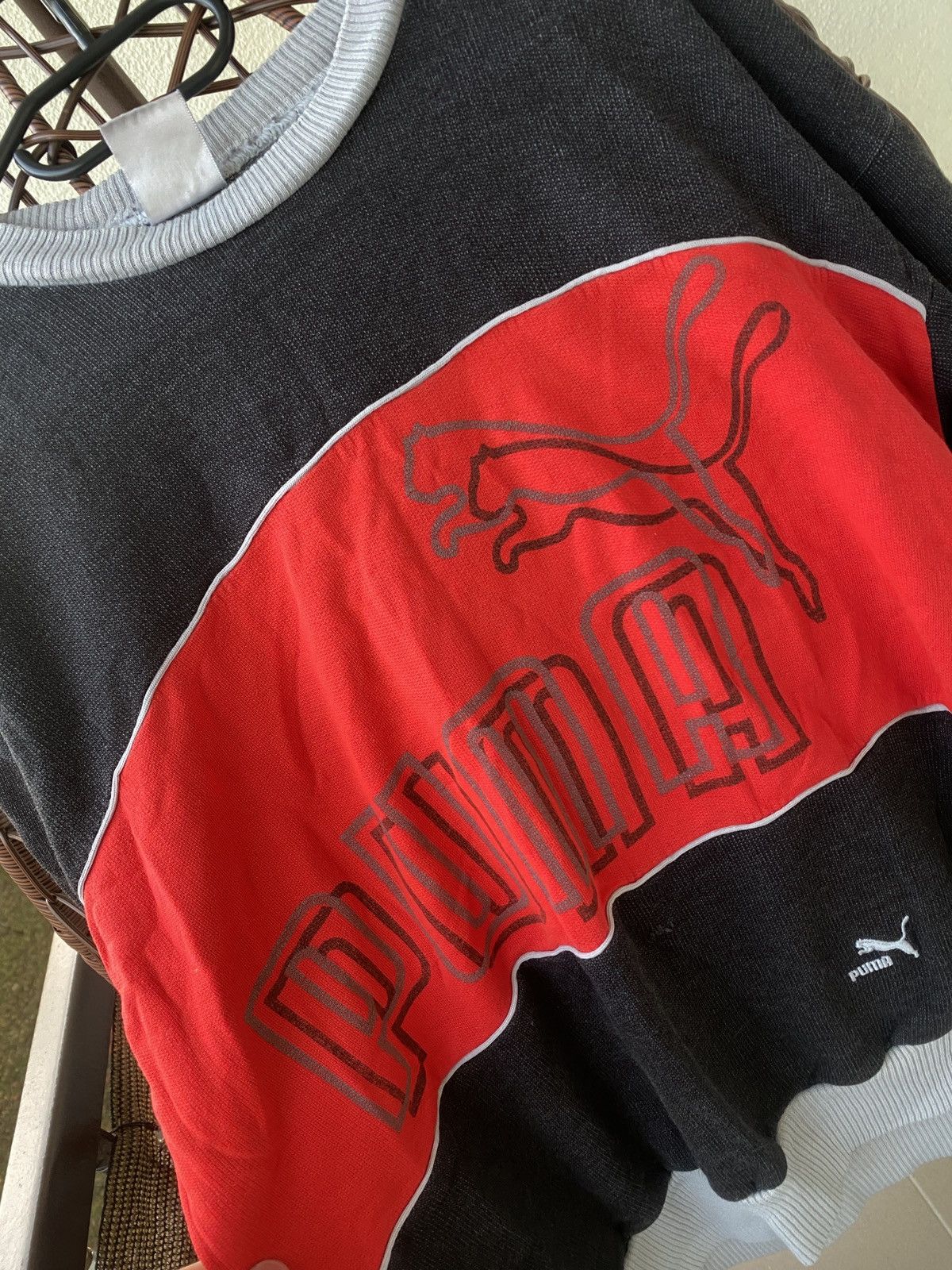 Puma Puma vintage rare big logo crawneck Size US L / EU 52-54 / 3 - 4 Thumbnail