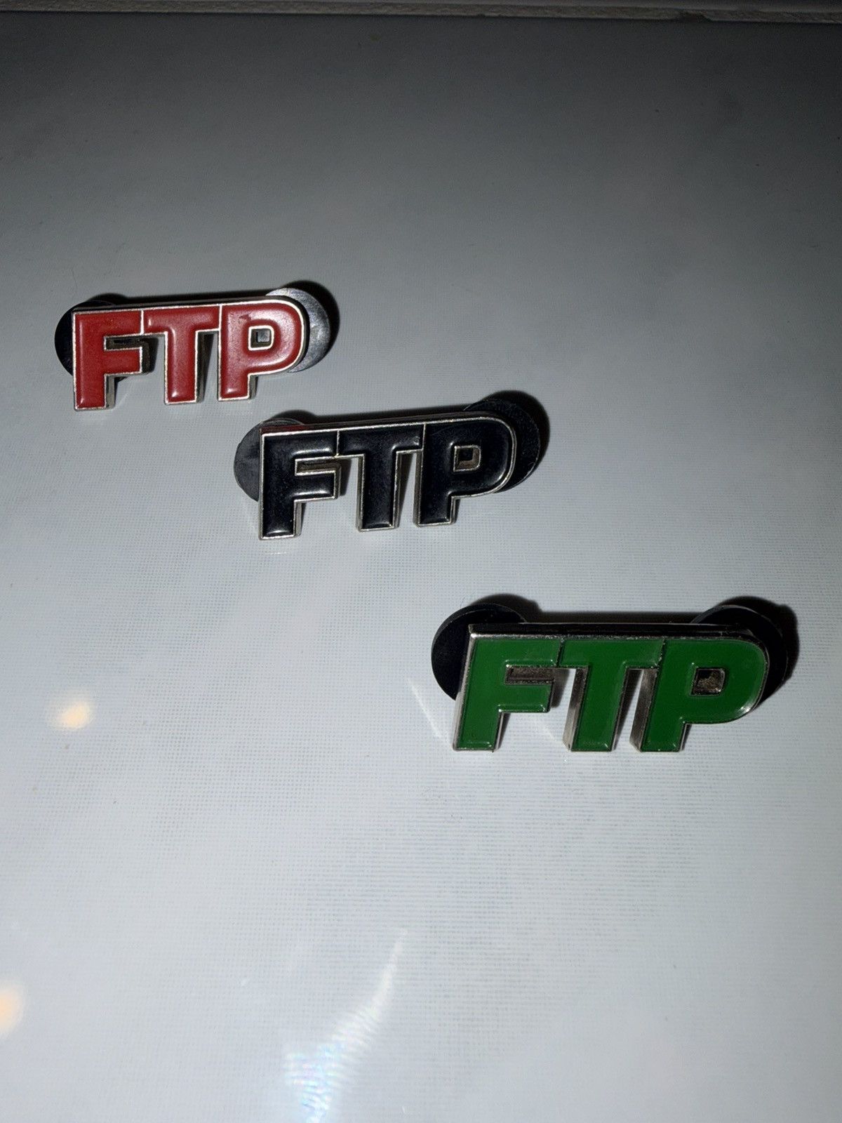 Fuck The Population Official FTP Logo Enamel Pin Set of 3 Size ONE SIZE - 1 Thumbnail