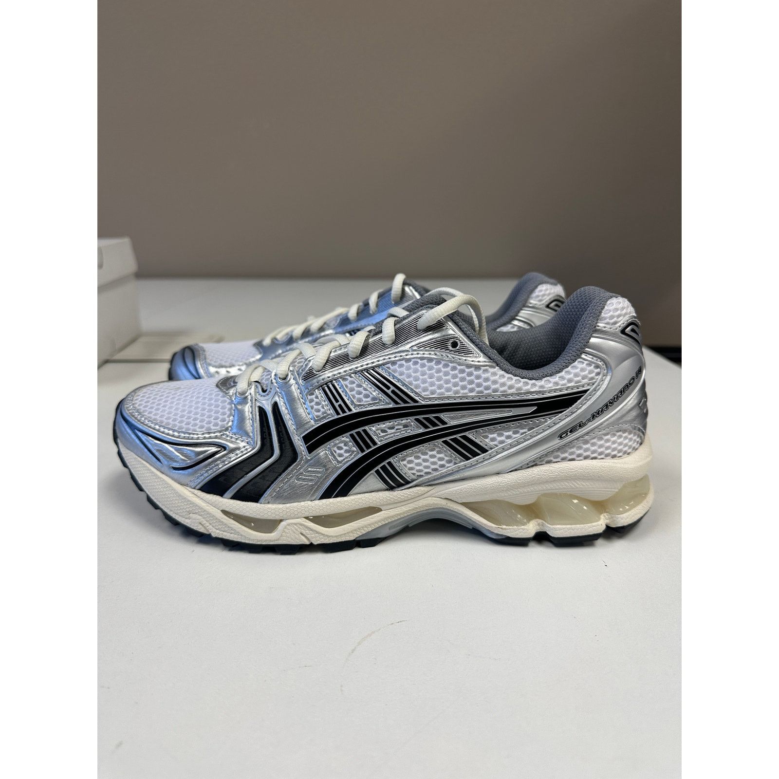 Asics ASICS Gel-Kayano 14 JJJJound Silver black size 9 | Grailed