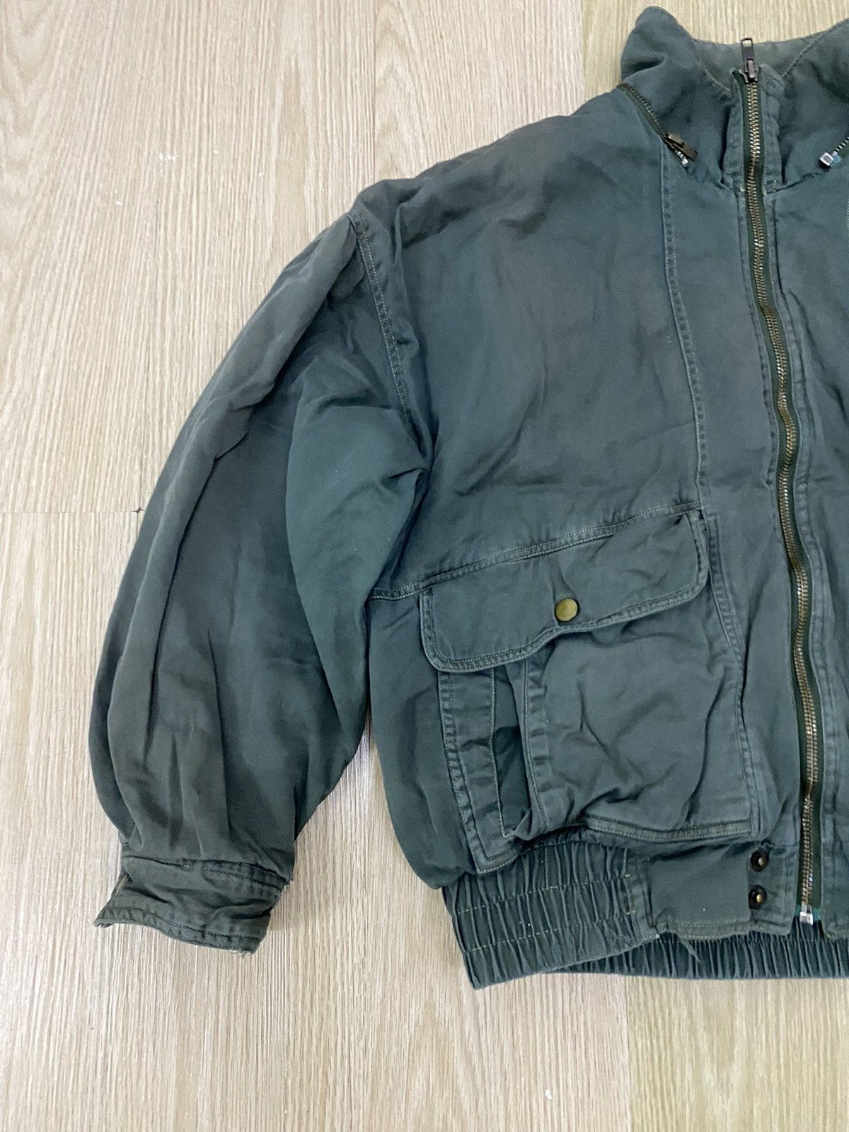 Japanese Brand × Vintage Vintage exclusive attention flight bomber jacket Size US M / EU 48-50 / 2 - 4 Thumbnail