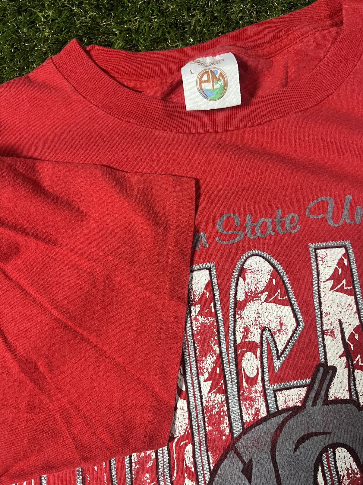 NCAA Vintage 90s Washington State Cougars College Logo Tee Size US L / EU 52-54 / 3 - 2 Thumbnail