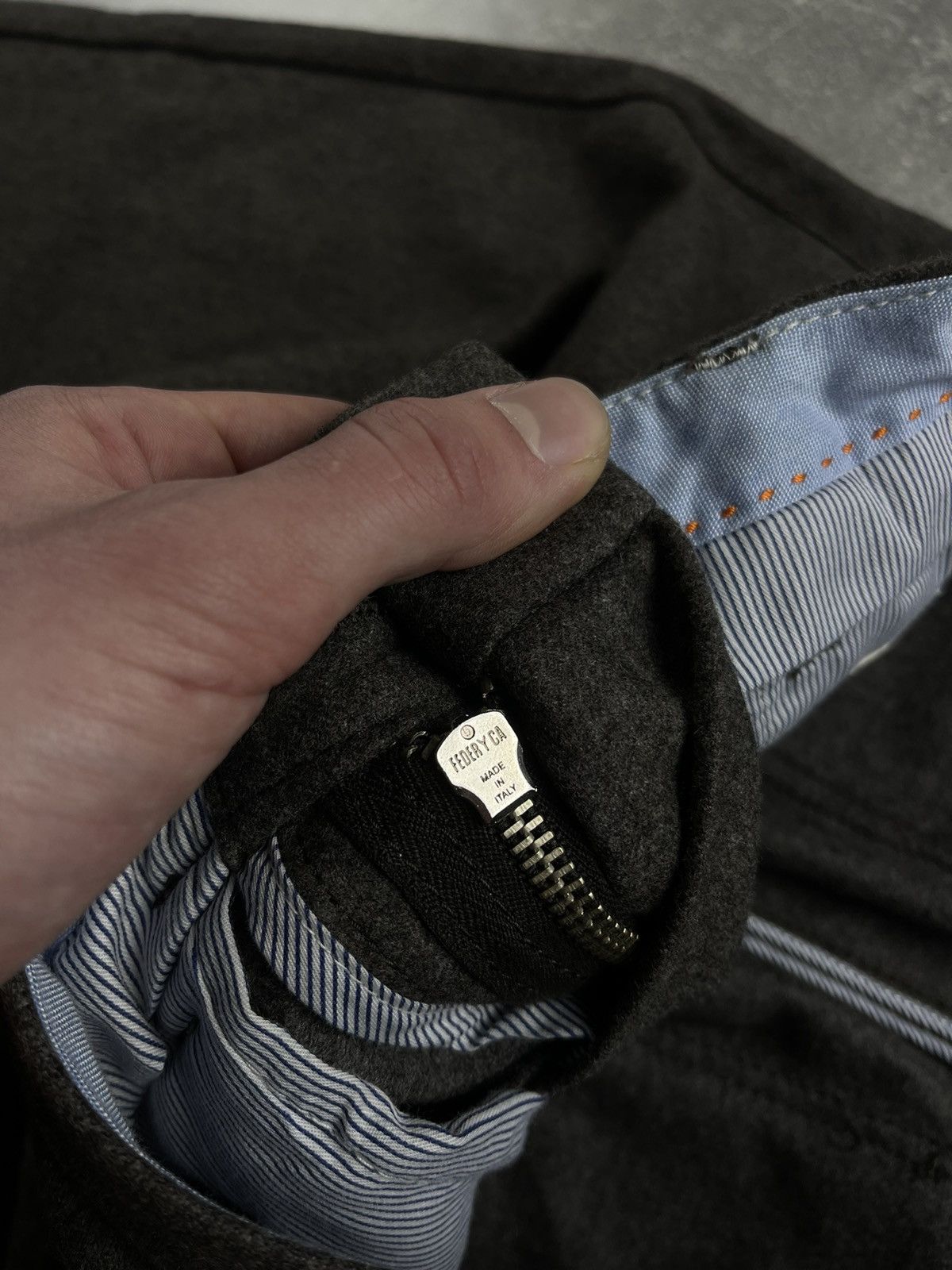 Corneliani Corneliani ID Wool Trousers Made in Italy Gray Size 46 Size US 30 / EU 46 - 12 Thumbnail