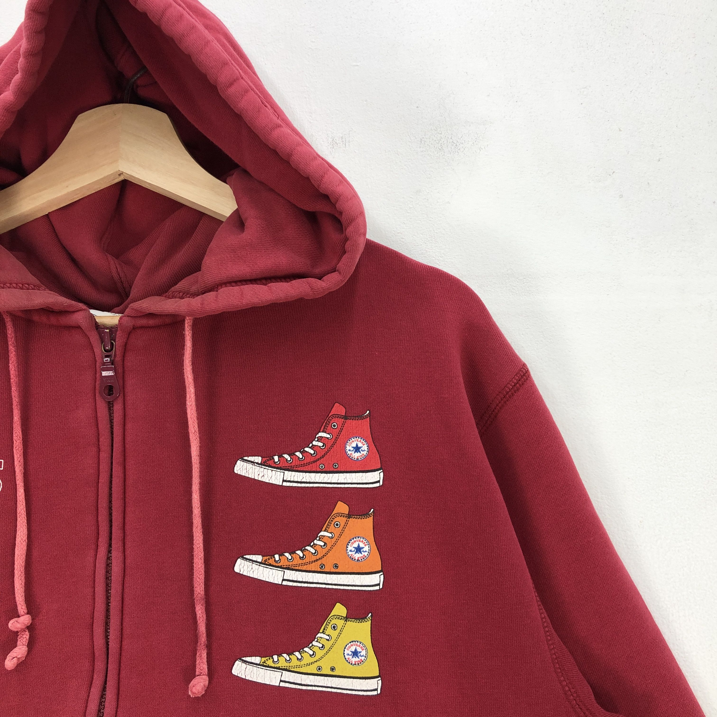 Converse Vintage 90s Converse Sweater Chuck Taylor Hoodie Sweatshirt Size US M / EU 48-50 / 2 - 4 Thumbnail