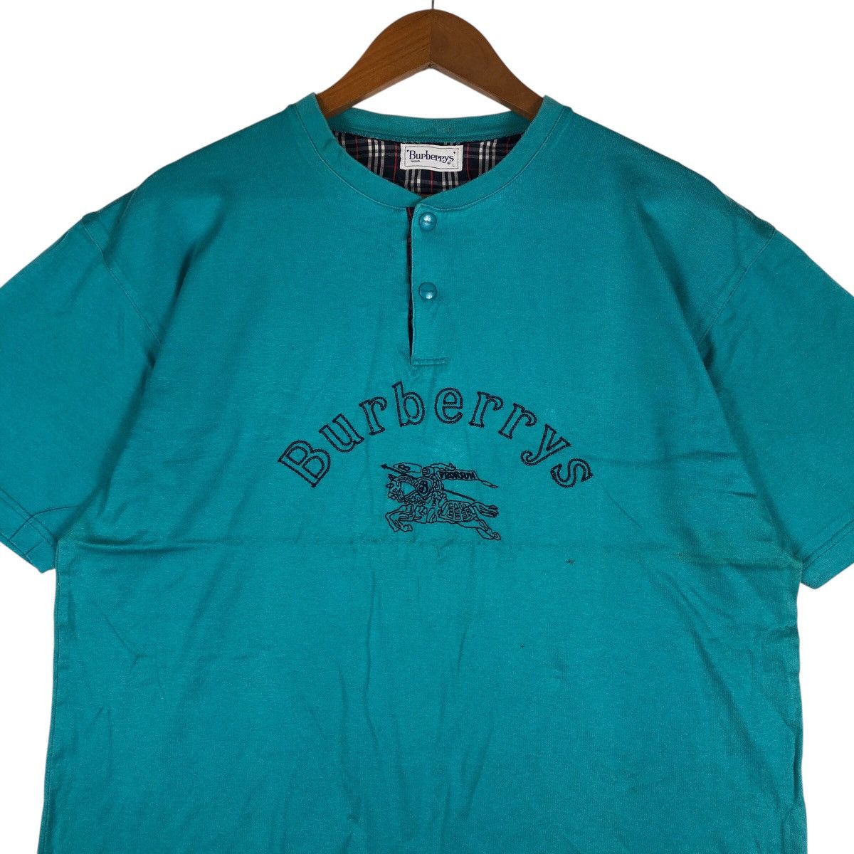 Burberry × Vintage BURBERRYS Prorsum Embroidery Logo Button Shirt Size US L / EU 52-54 / 3 - 3 Thumbnail