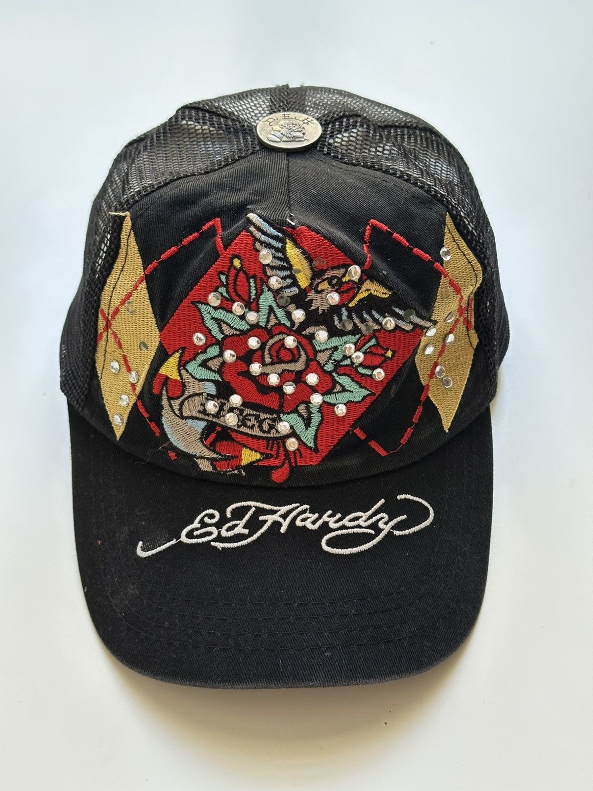 Ed Hardy Ed Hardy Christian Audigier Vintage Y2K Style Vintage Cap Size ONE SIZE - 1 Thumbnail