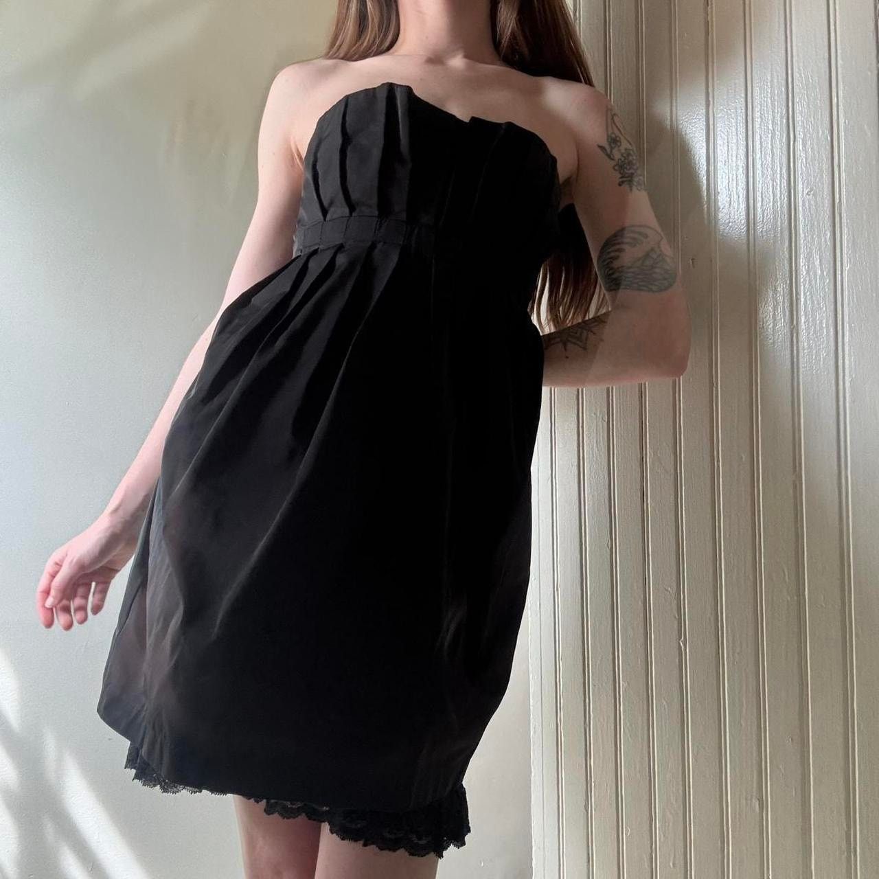 BCBGeneration Vintage BCBGeneration Little Black Dress Strapless Mini 0 Size XS / US 0-2 / IT 36-38 - 4 Thumbnail